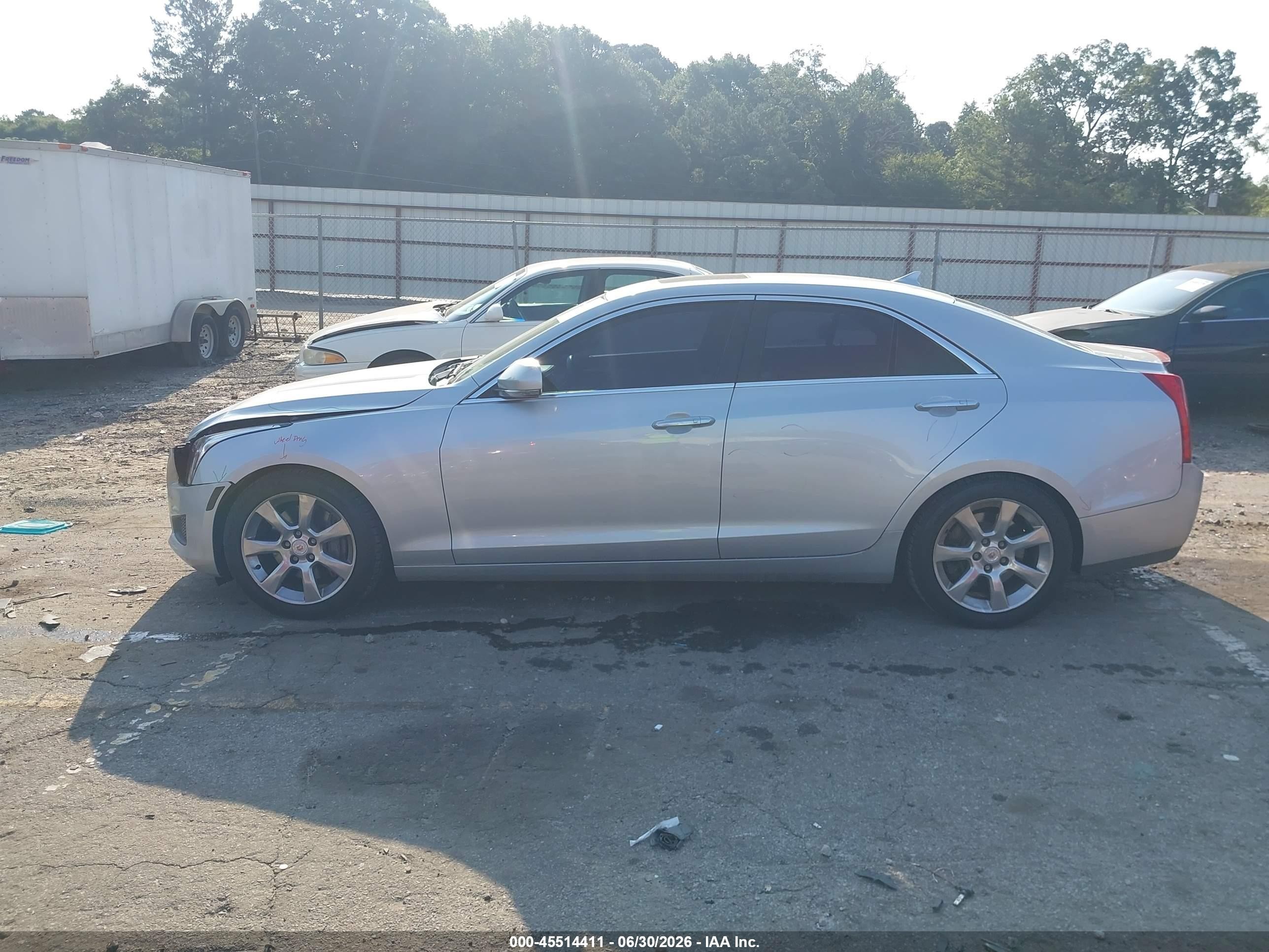 2013 Cadillac Ats Luxury Silver vin: 1G6AB5RAXD0178854
