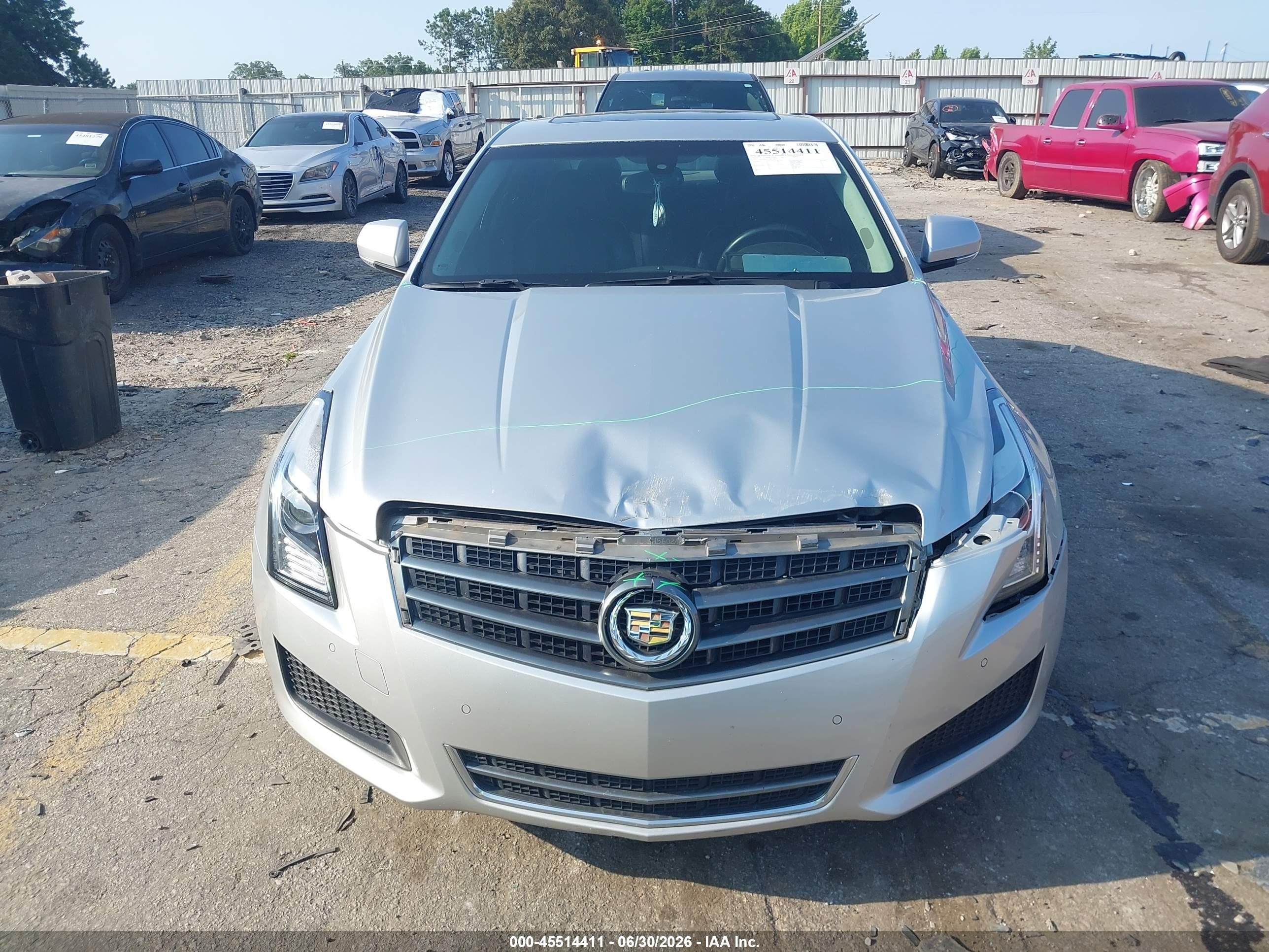 2013 Cadillac Ats Luxury Silver vin: 1G6AB5RAXD0178854