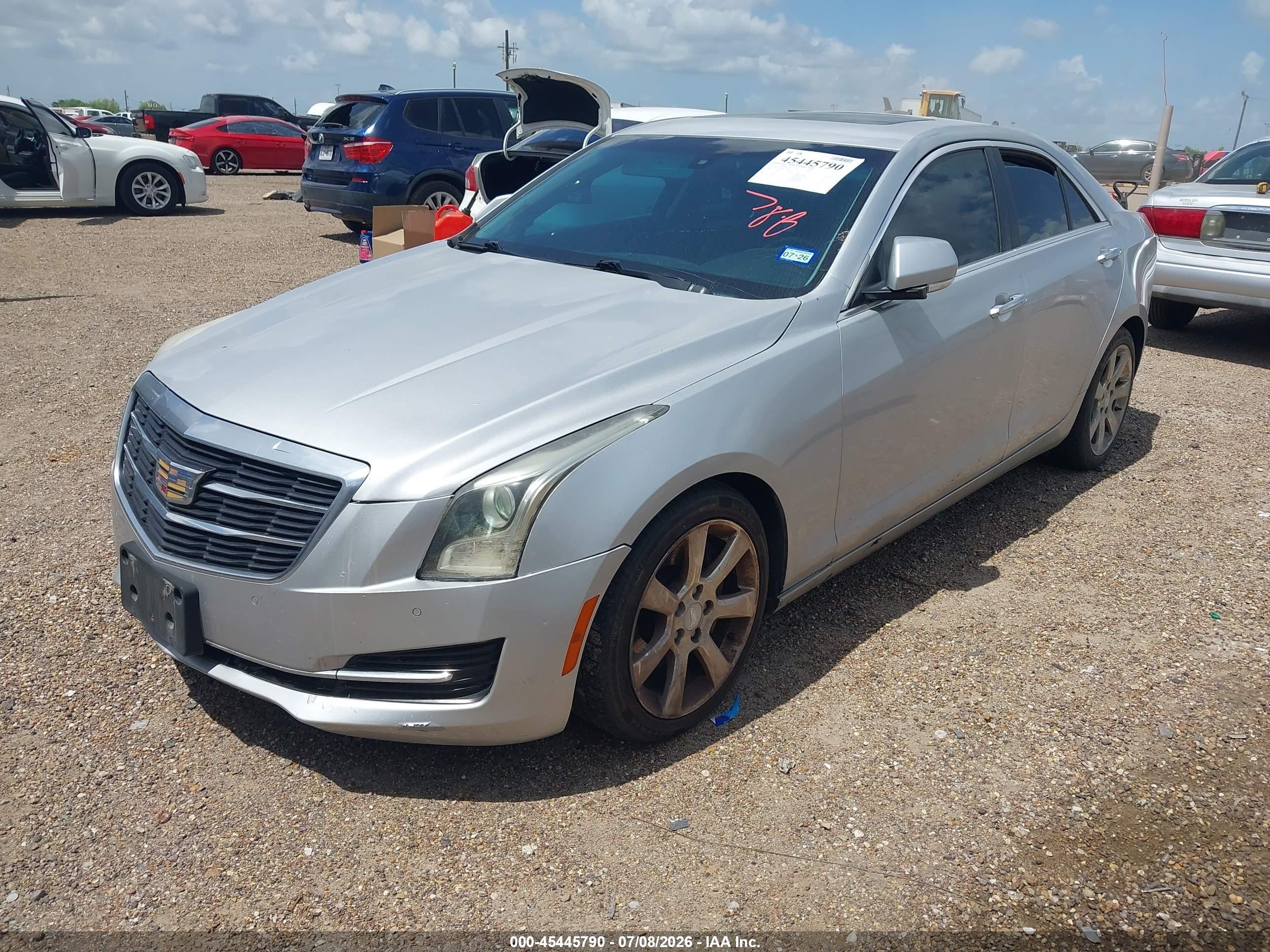 2015 Cadillac Ats Luxury Silver vin: 1G6AB5RAXF0113120