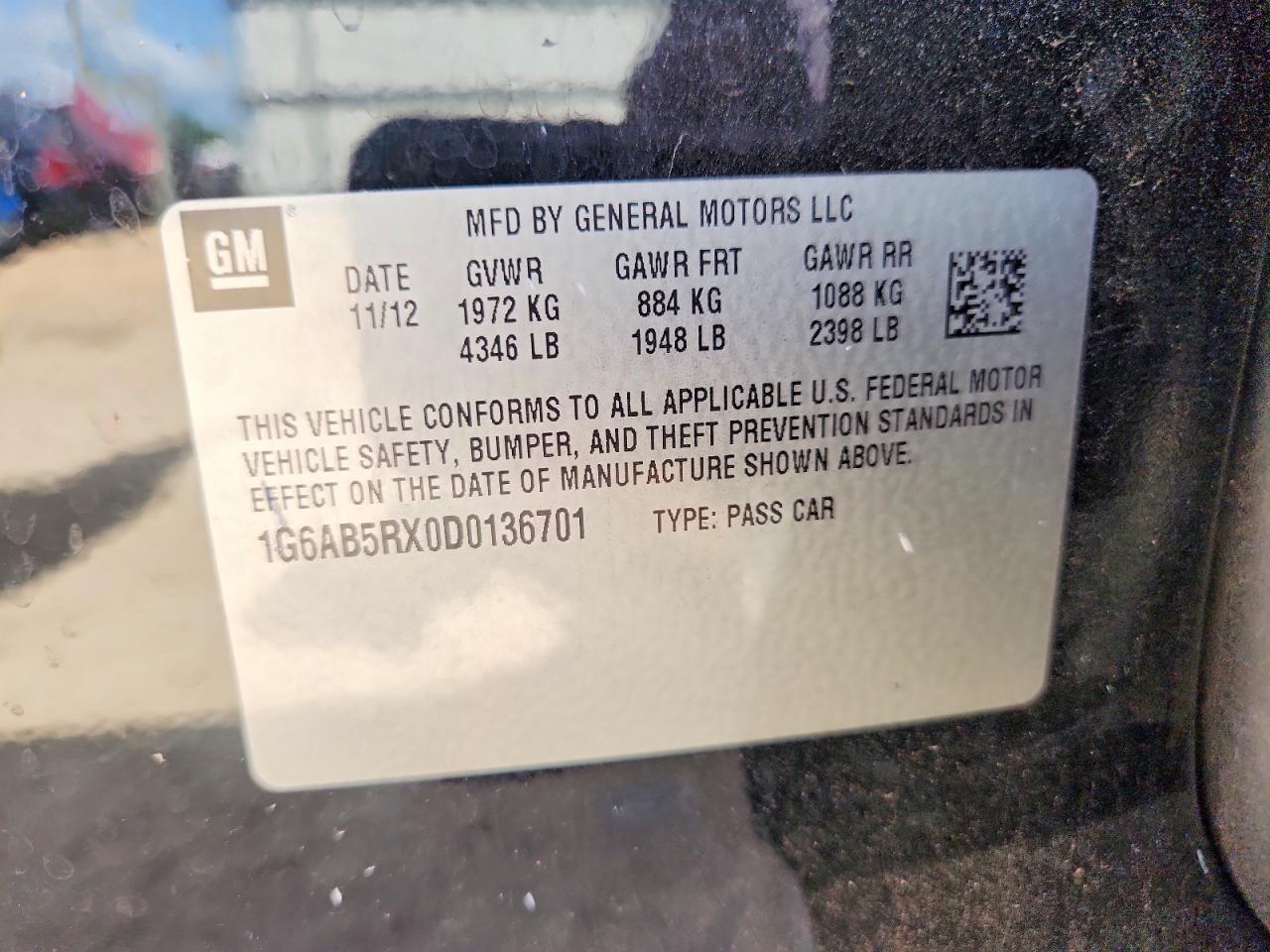 2013 Cadillac Ats Luxury Black vin: 1G6AB5RX0D0136701