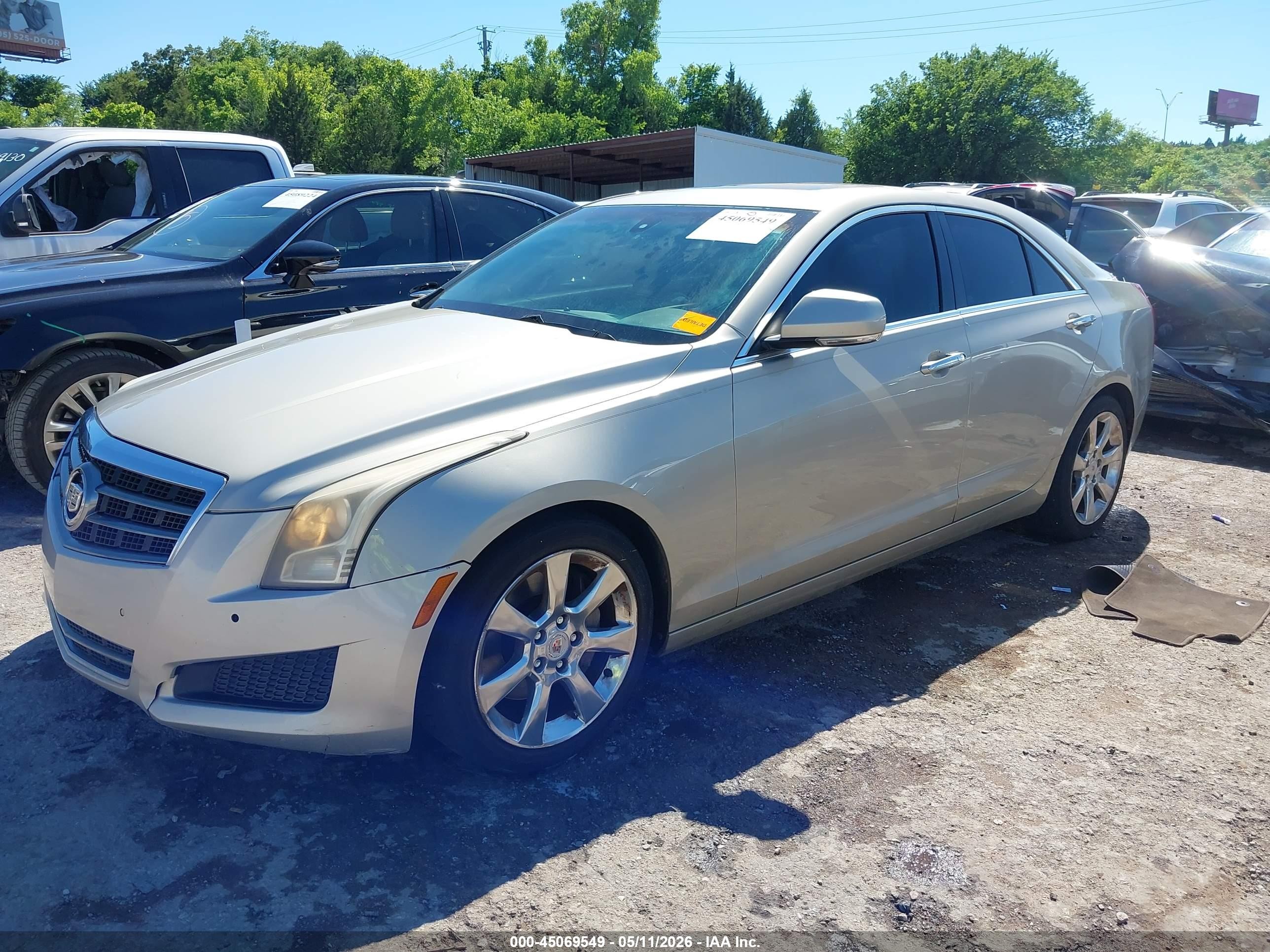 2013 Cadillac Ats Luxury Silver vin: 1G6AB5RX0D0166328