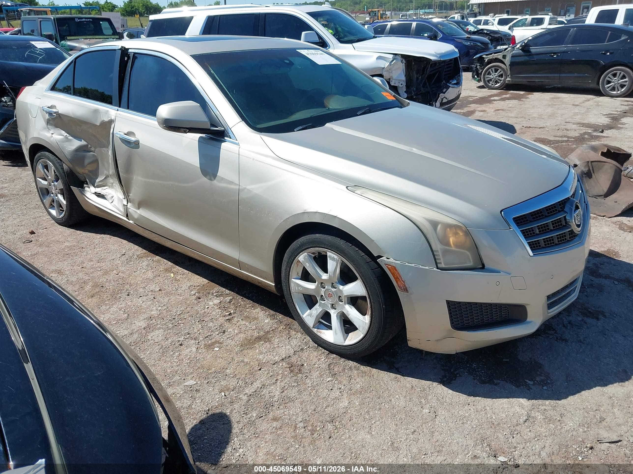 2013 Cadillac Ats Luxury Silver vin: 1G6AB5RX0D0166328