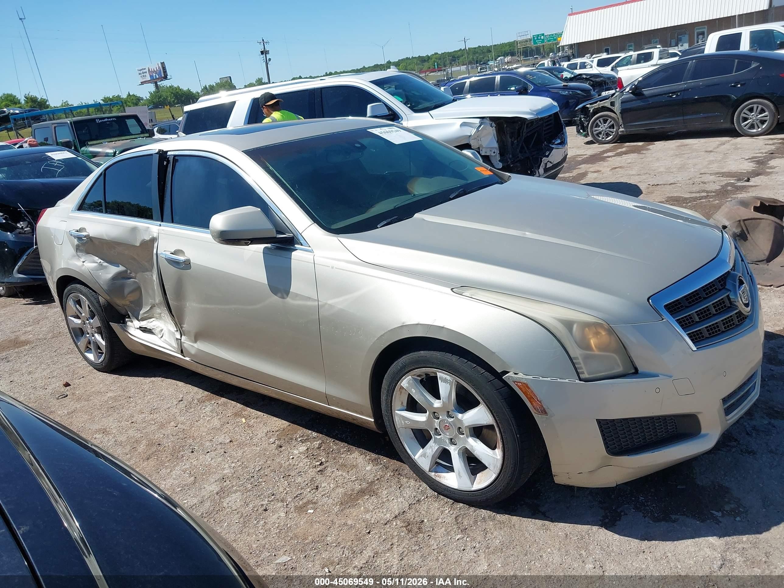 2013 Cadillac Ats Luxury Silver vin: 1G6AB5RX0D0166328