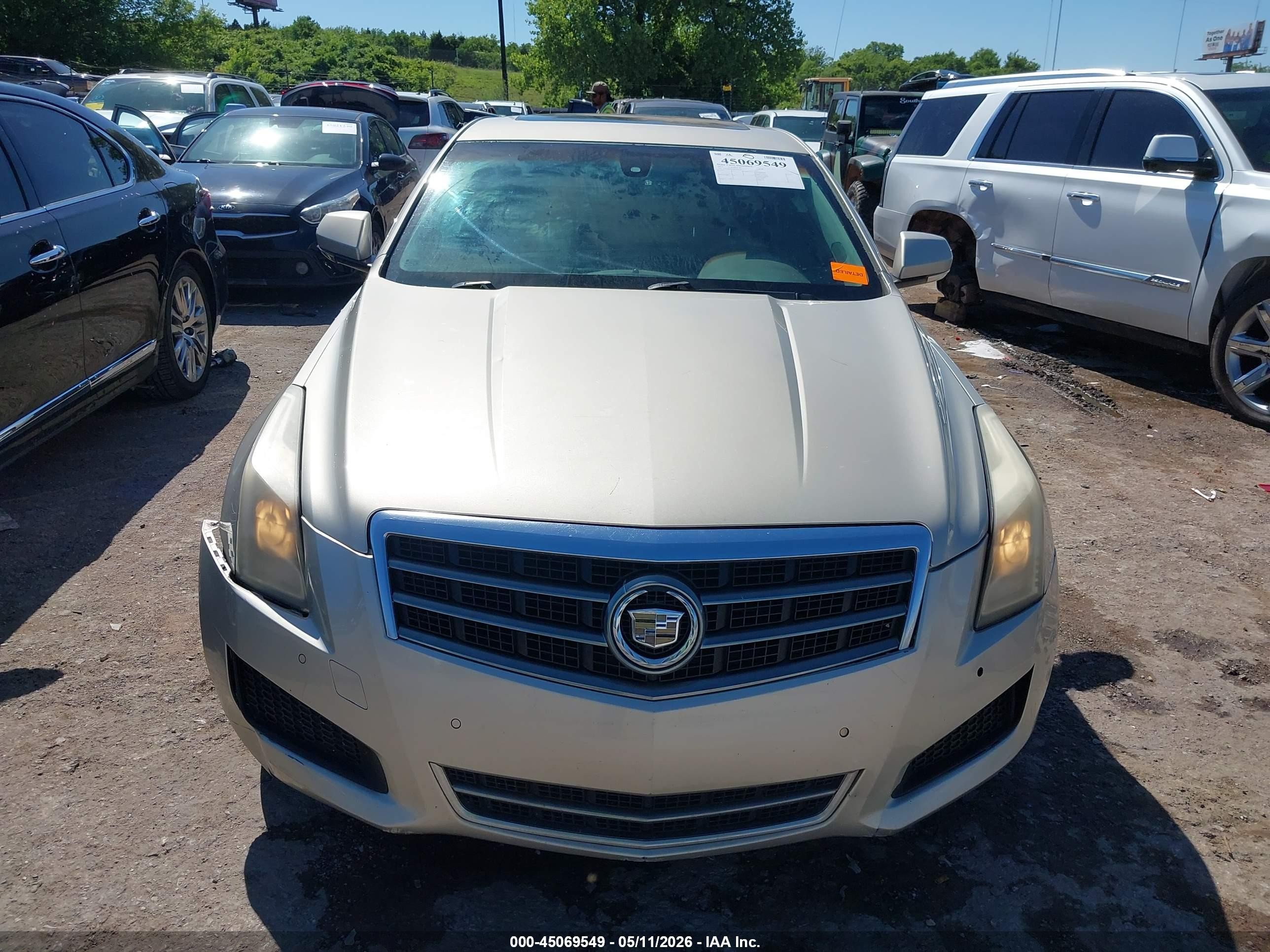 2013 Cadillac Ats Luxury Silver vin: 1G6AB5RX0D0166328