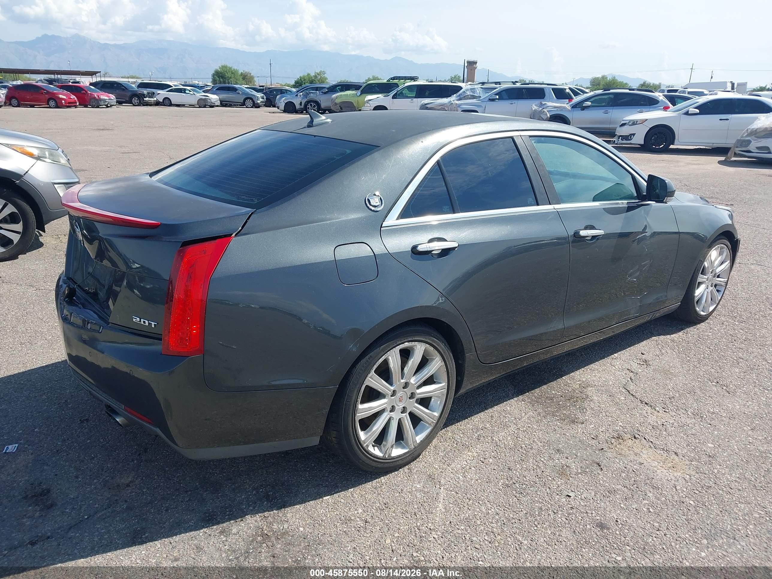2014 Cadillac Ats Luxury Gray vin: 1G6AB5RX0E0123495