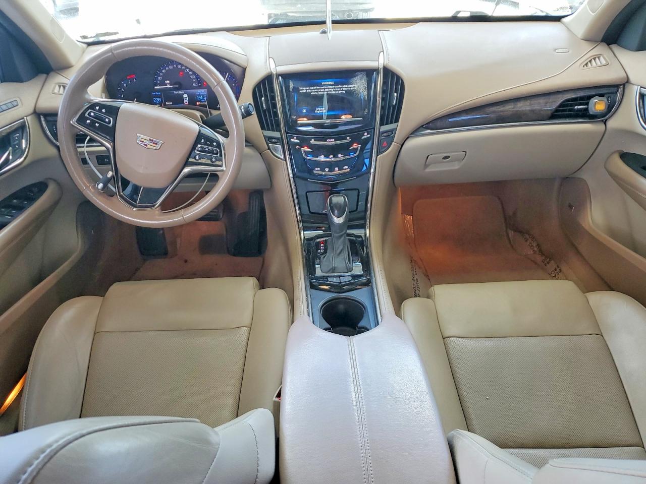 2015 Cadillac Ats Luxury Белый vin: 1G6AB5RX2F0110989