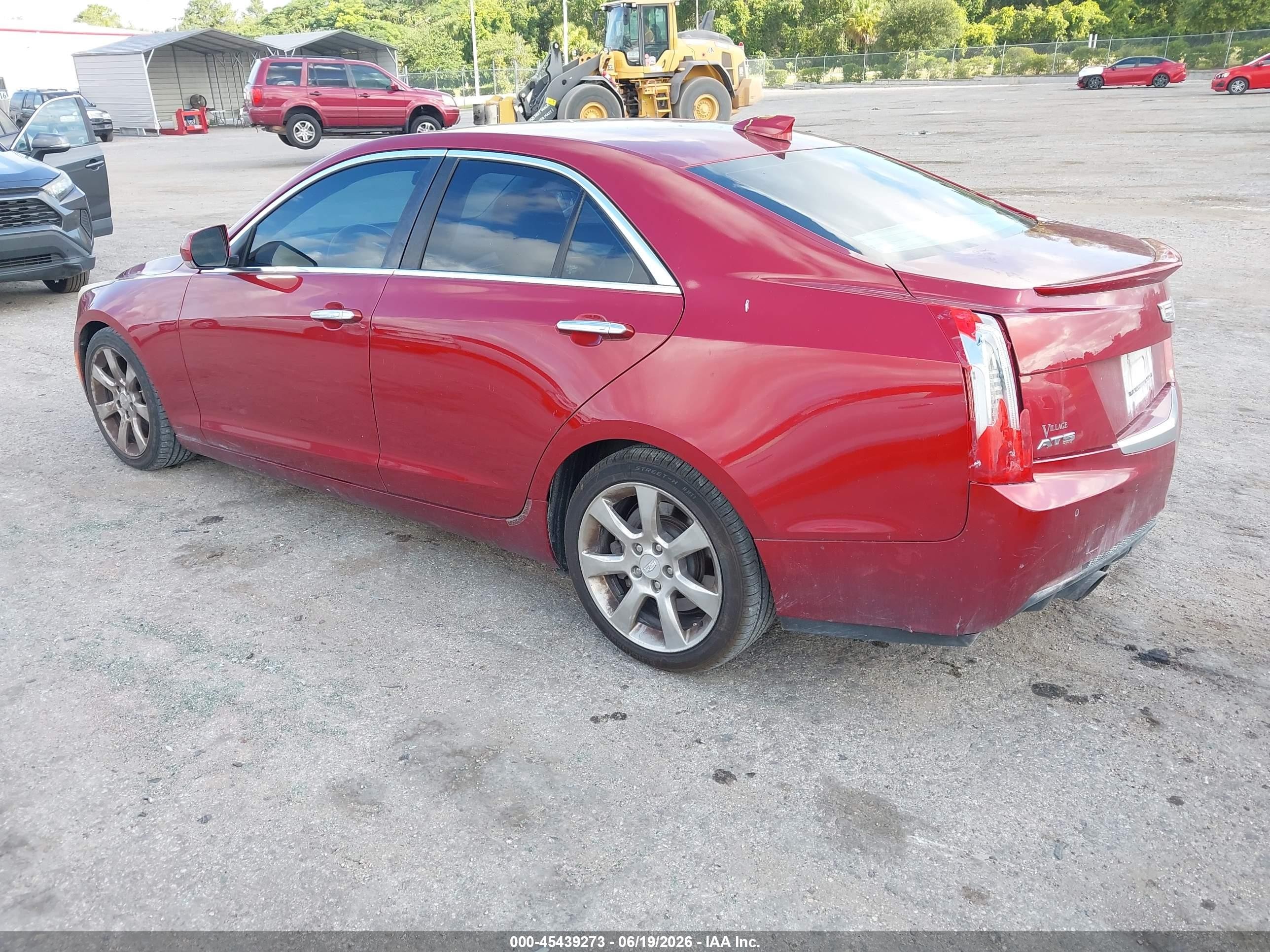 2015 Cadillac Ats Luxury Burgundy vin: 1G6AB5RX4F0101985
