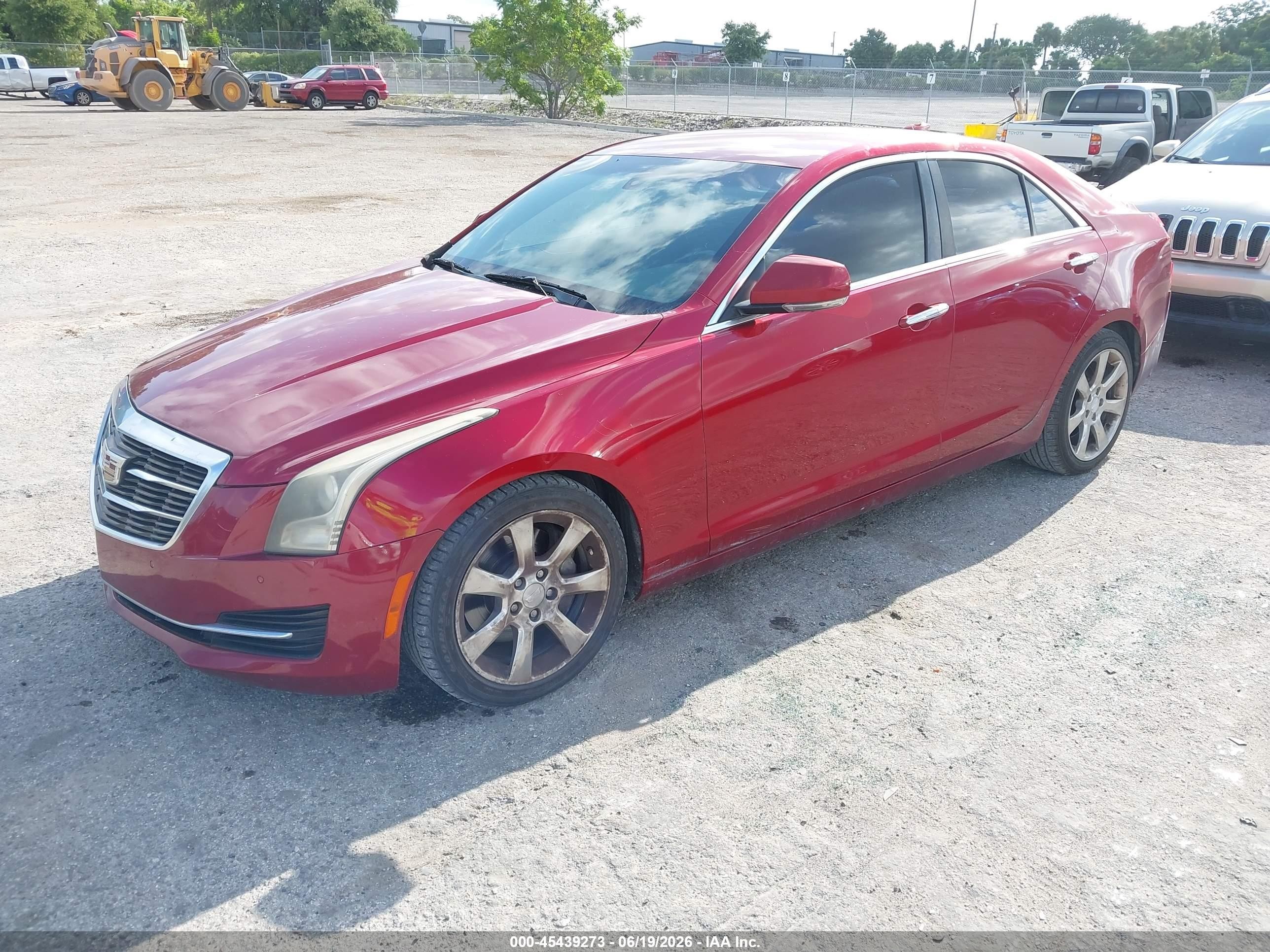 2015 Cadillac Ats Luxury Burgundy vin: 1G6AB5RX4F0101985