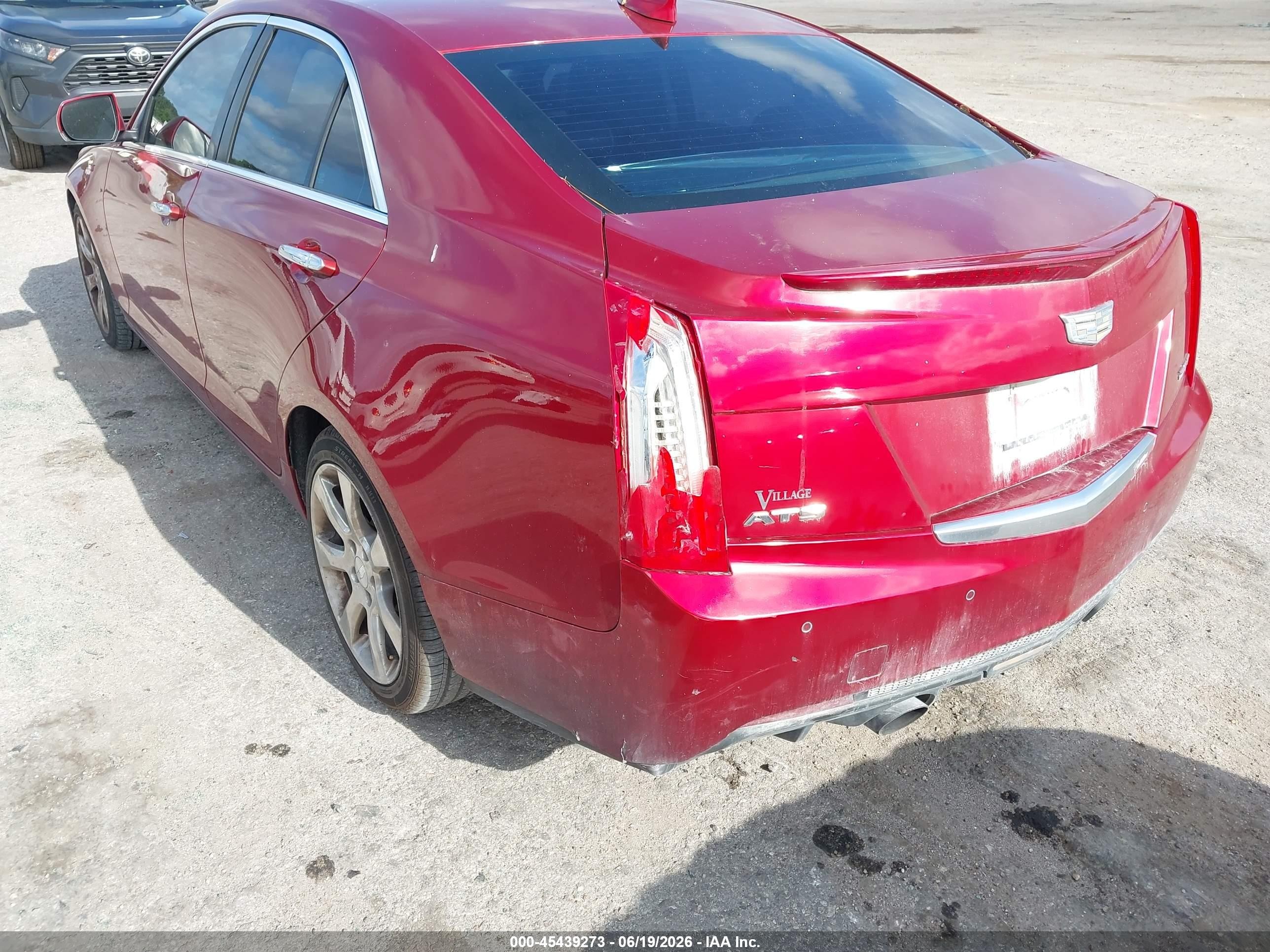 2015 Cadillac Ats Luxury Burgundy vin: 1G6AB5RX4F0101985