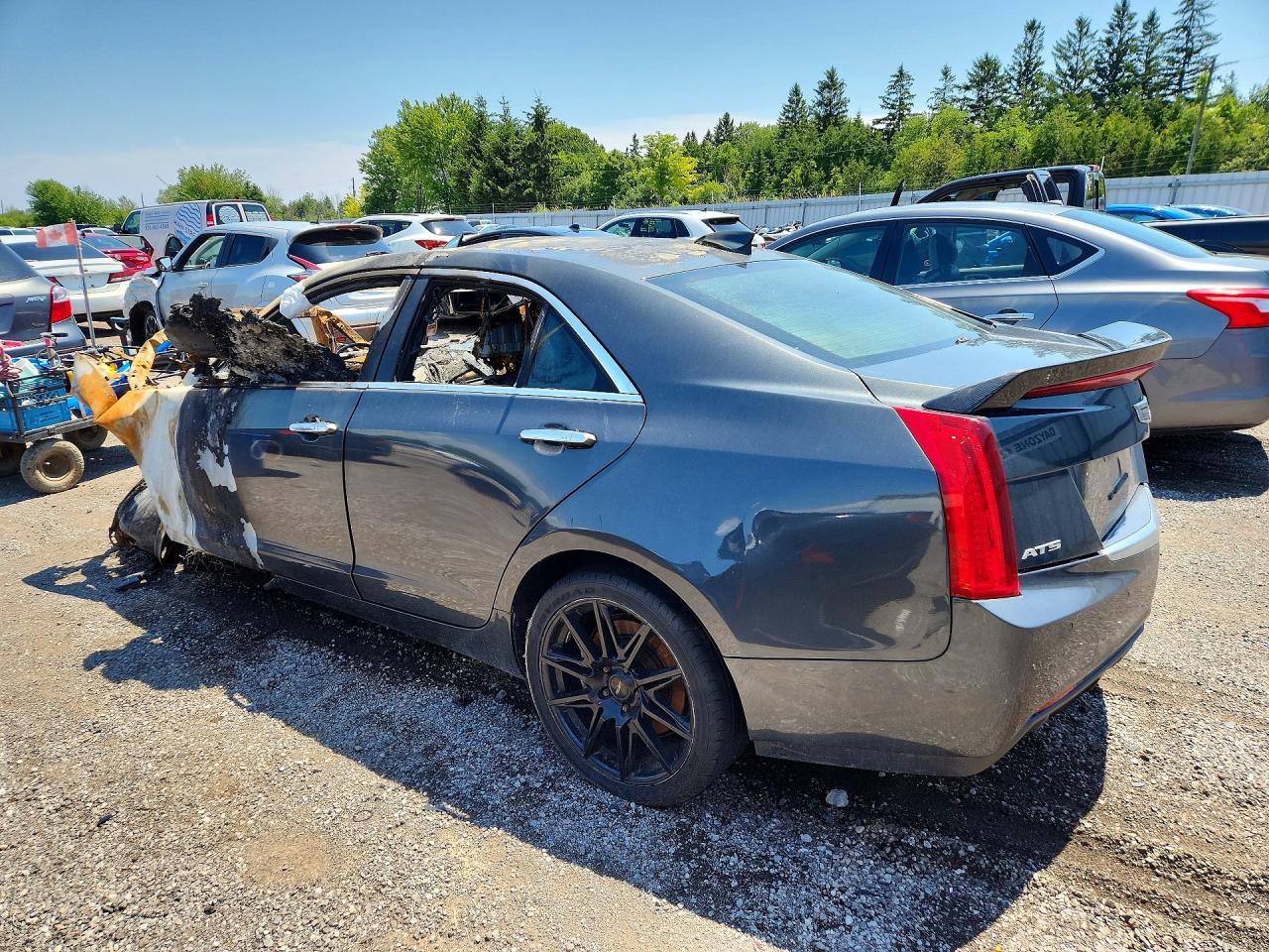 2015 Cadillac Ats Luxury Gray vin: 1G6AB5RX4F0105339