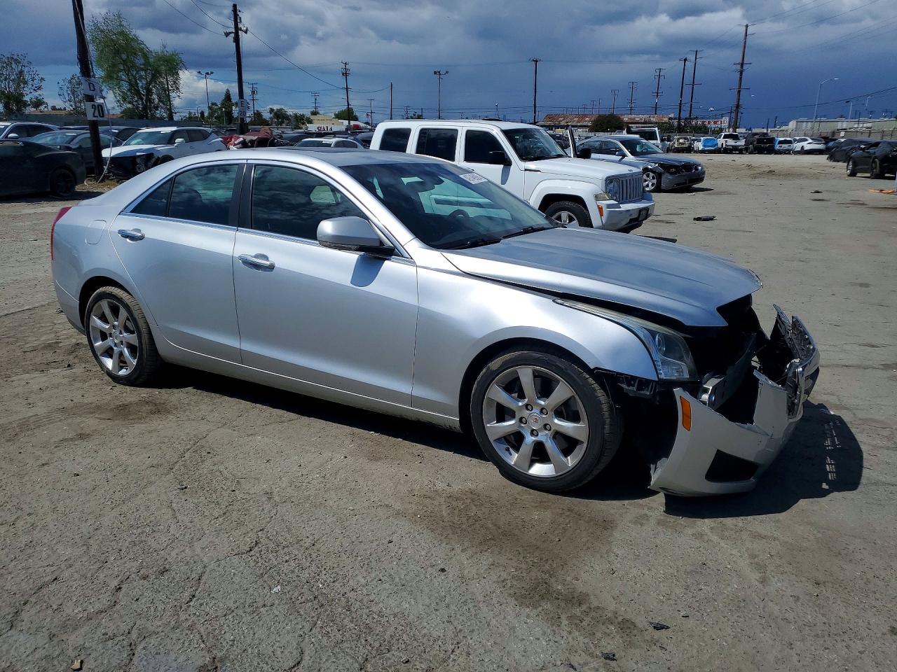 2014 Cadillac Ats Luxury Silver vin: 1G6AB5RX5E0122679