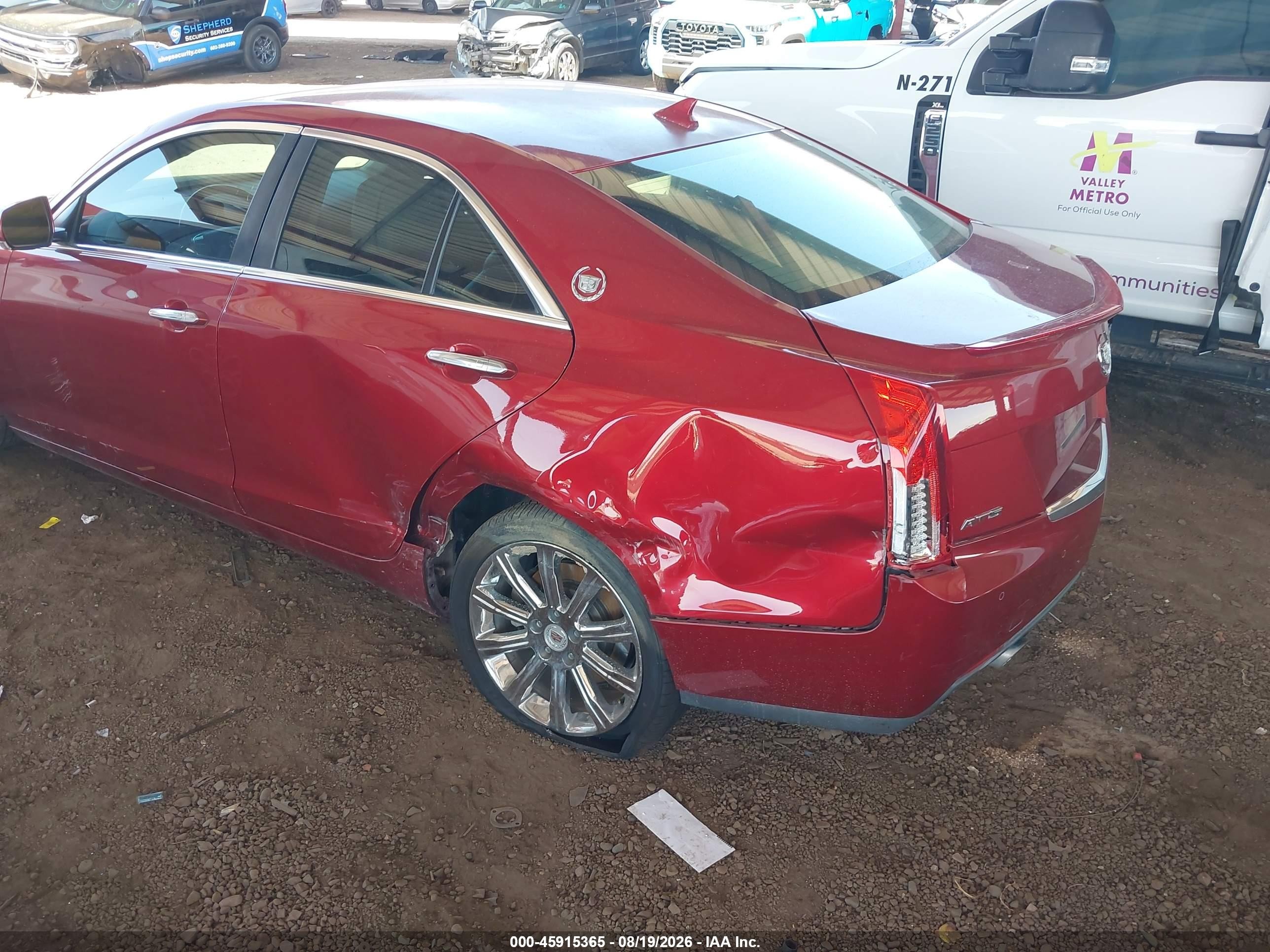 2014 Cadillac Ats Luxury Red vin: 1G6AB5RX5E0169548