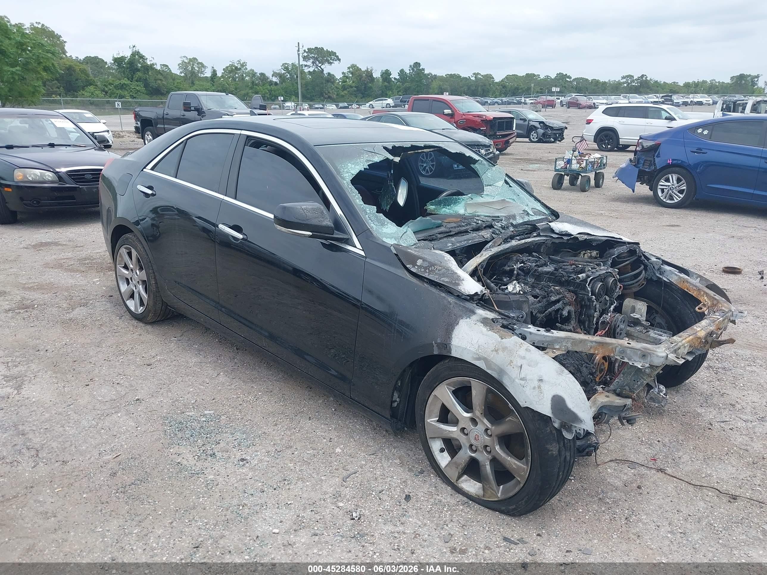 2013 Cadillac Ats Luxury Черный vin: 1G6AB5RX6D0124570