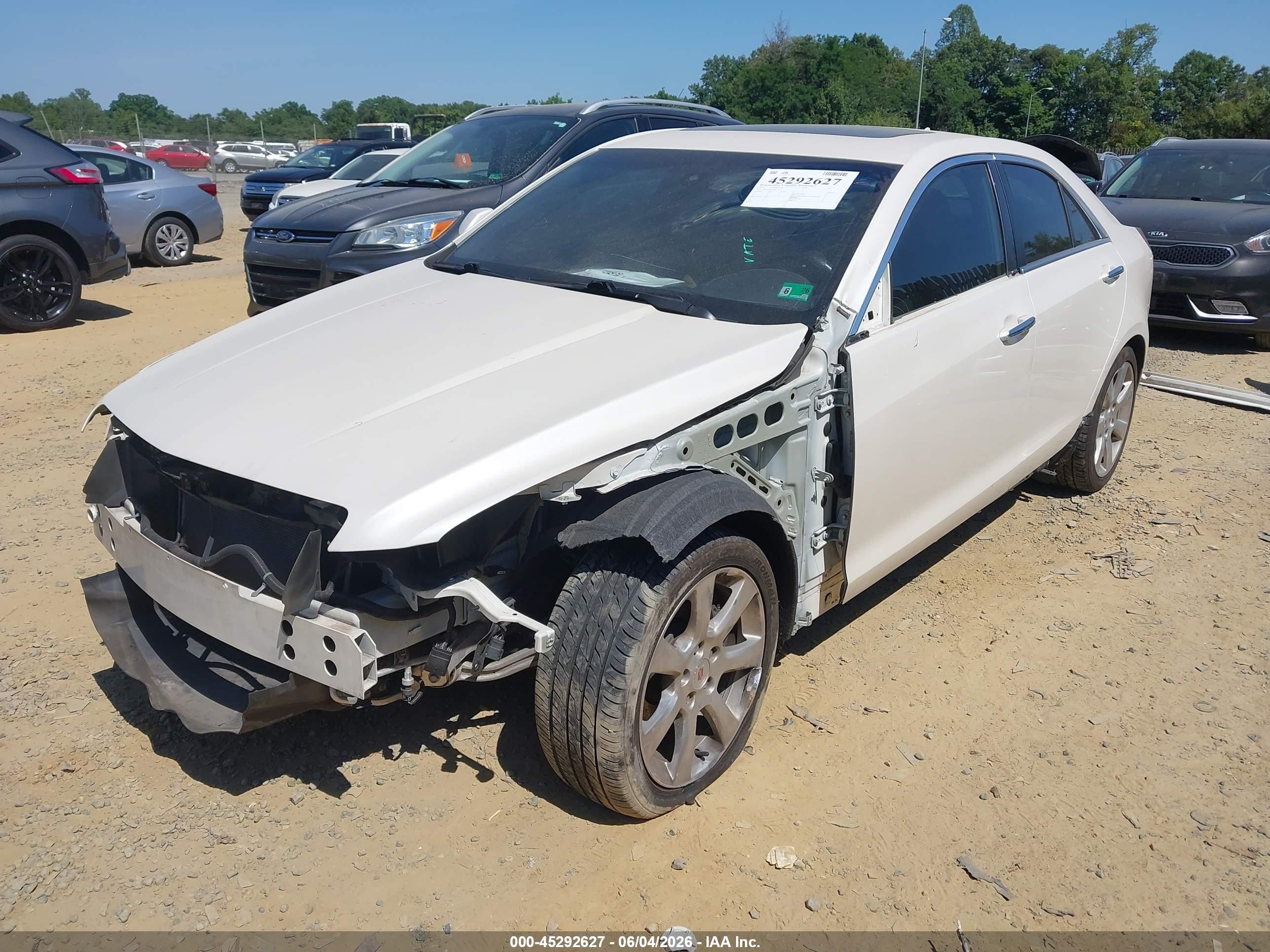 2013 Cadillac Ats Luxury White vin: 1G6AB5RX6D0127128