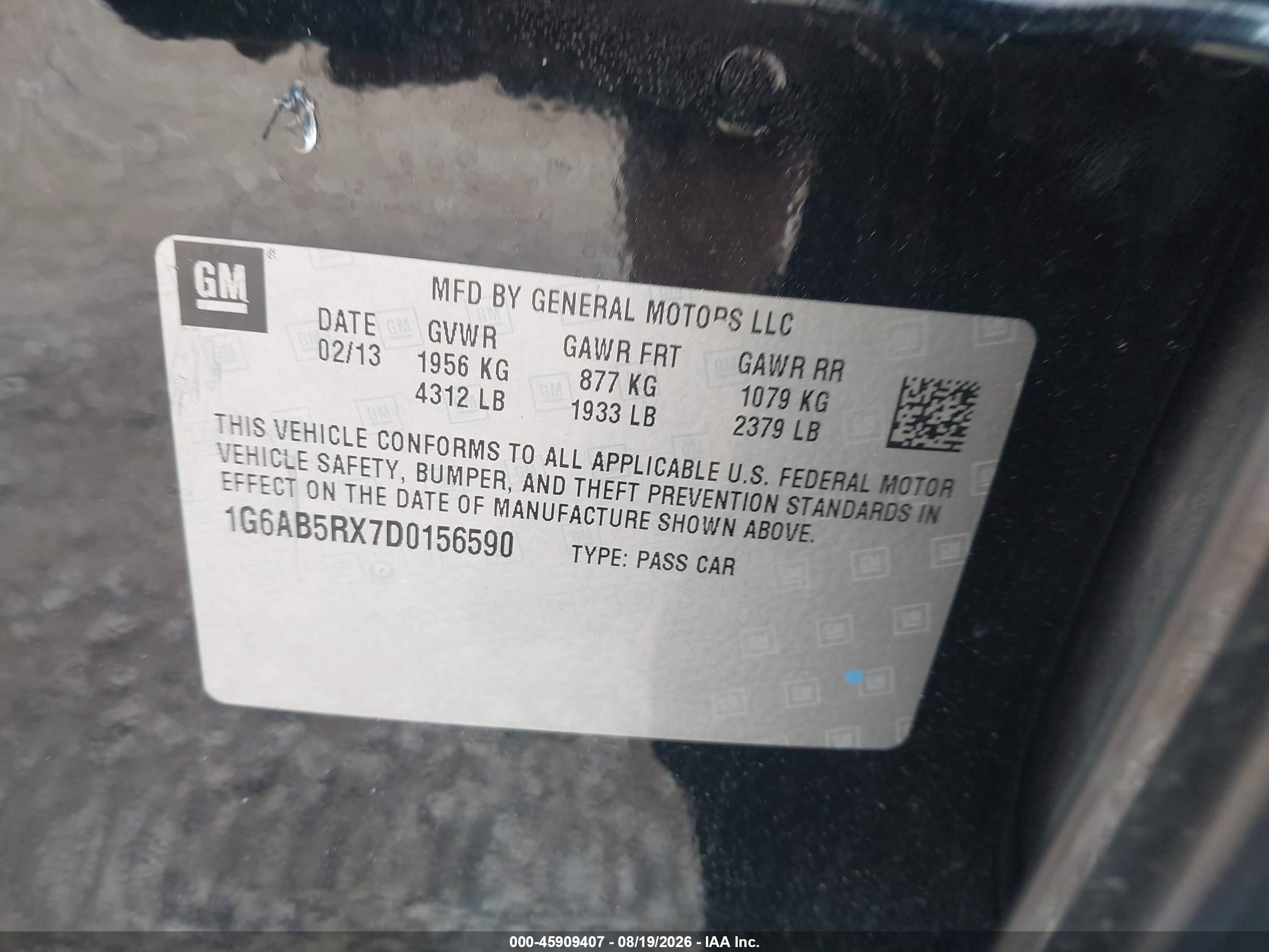 2013 Cadillac Ats Luxury Black vin: 1G6AB5RX7D0156590