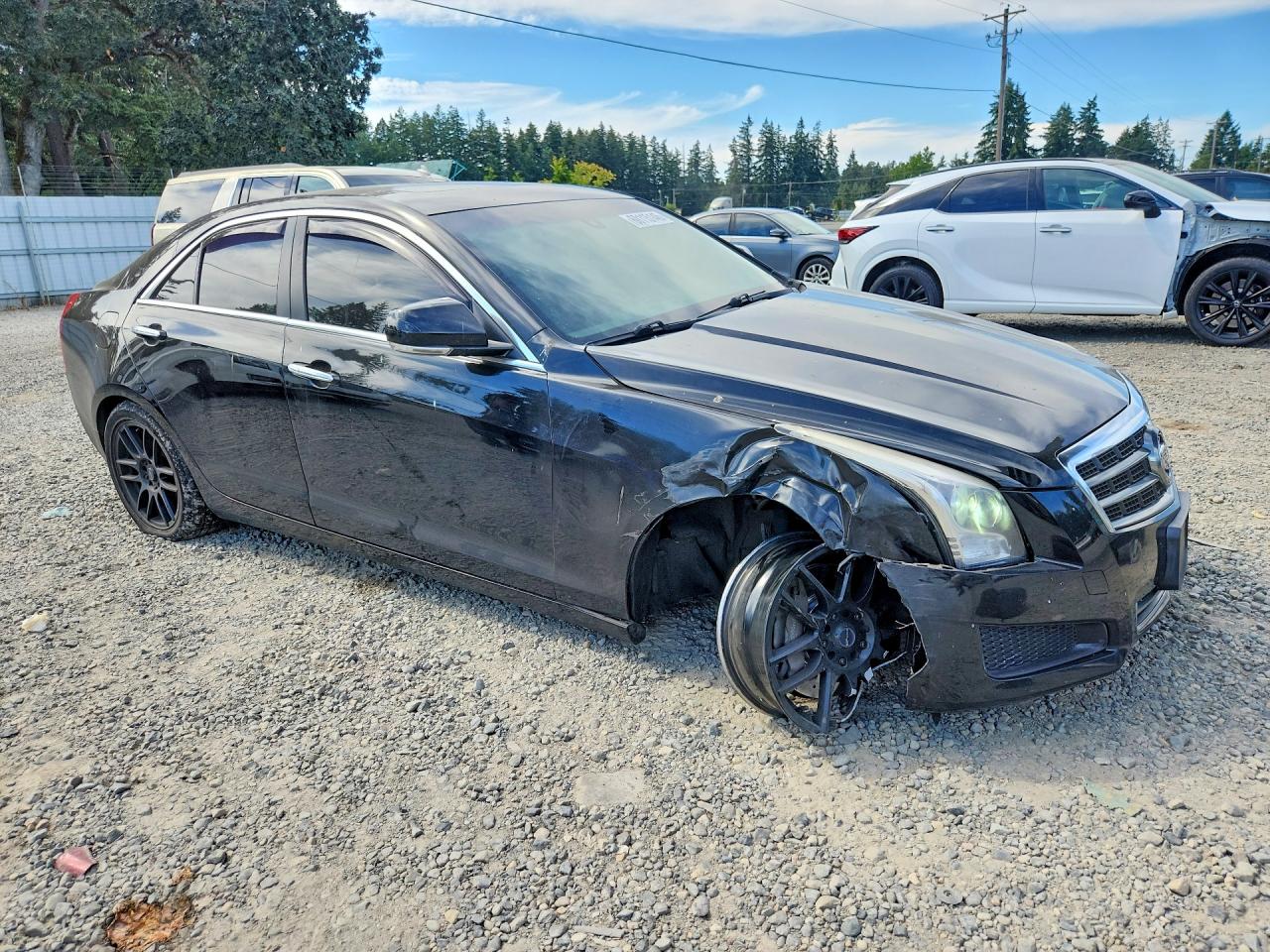 2013 Cadillac Ats Luxury Черный vin: 1G6AB5RX7D0169212