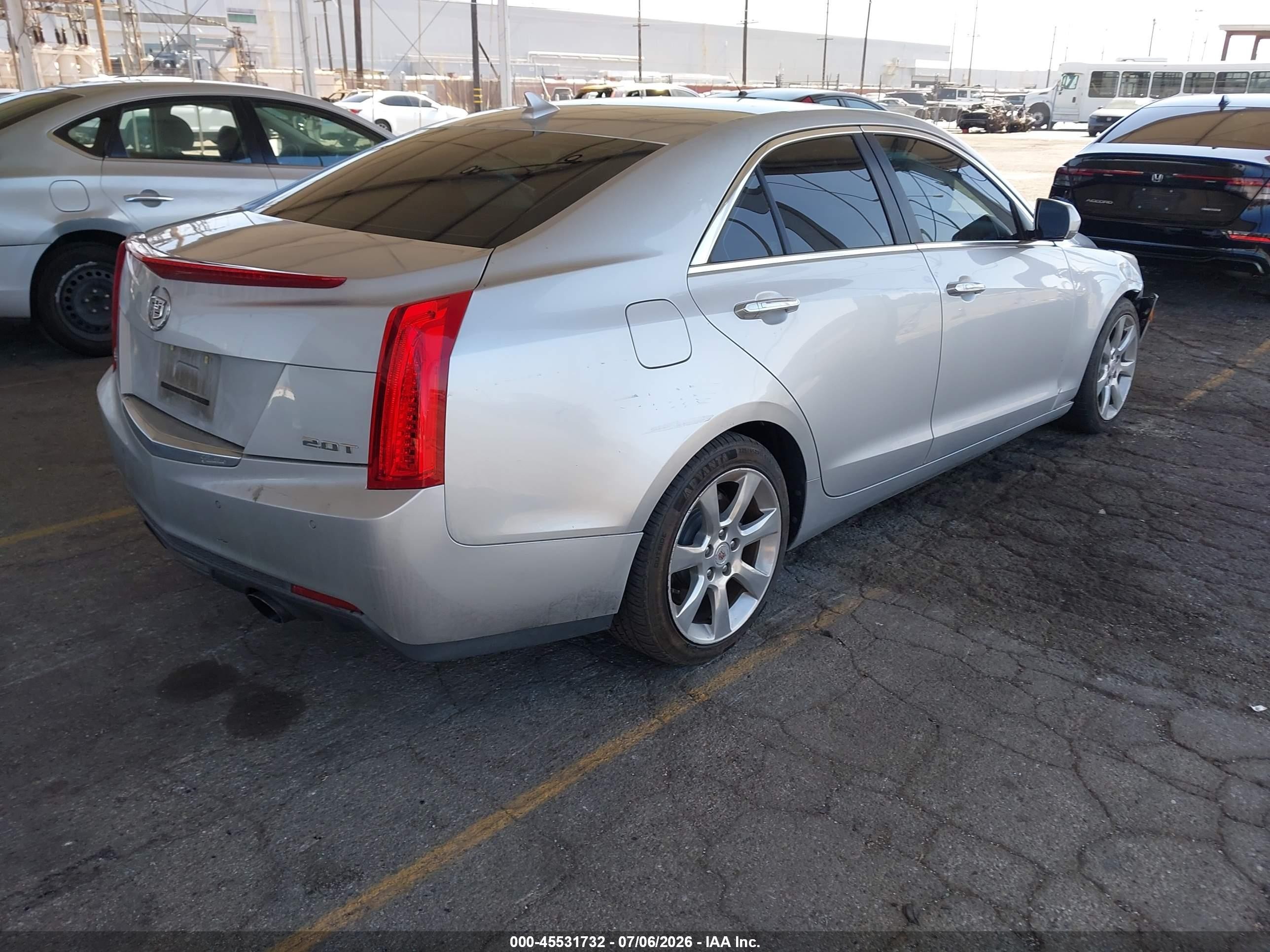 2014 Cadillac Ats Luxury Silver vin: 1G6AB5RX7E0126510