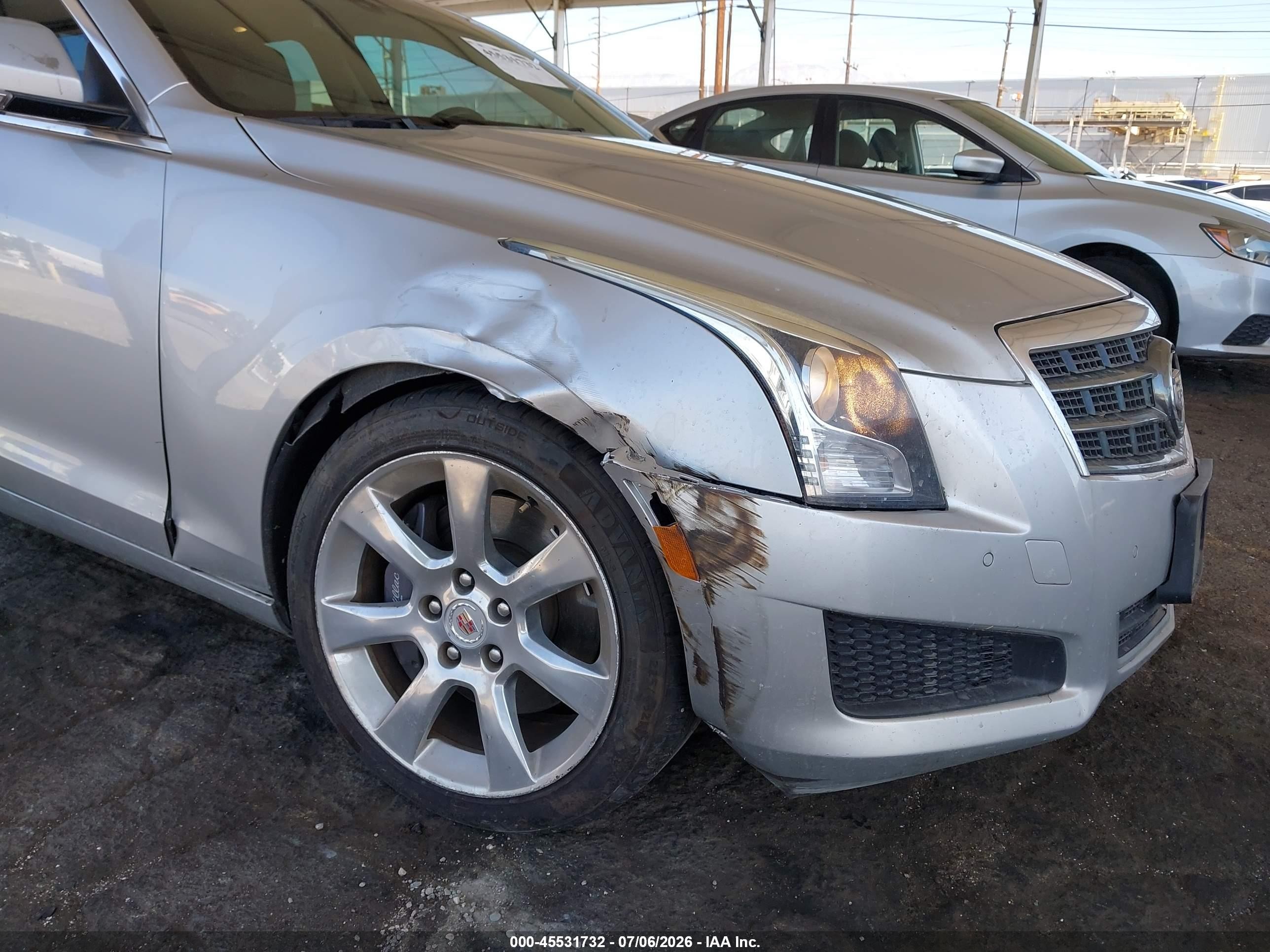 2014 Cadillac Ats Luxury Silver vin: 1G6AB5RX7E0126510