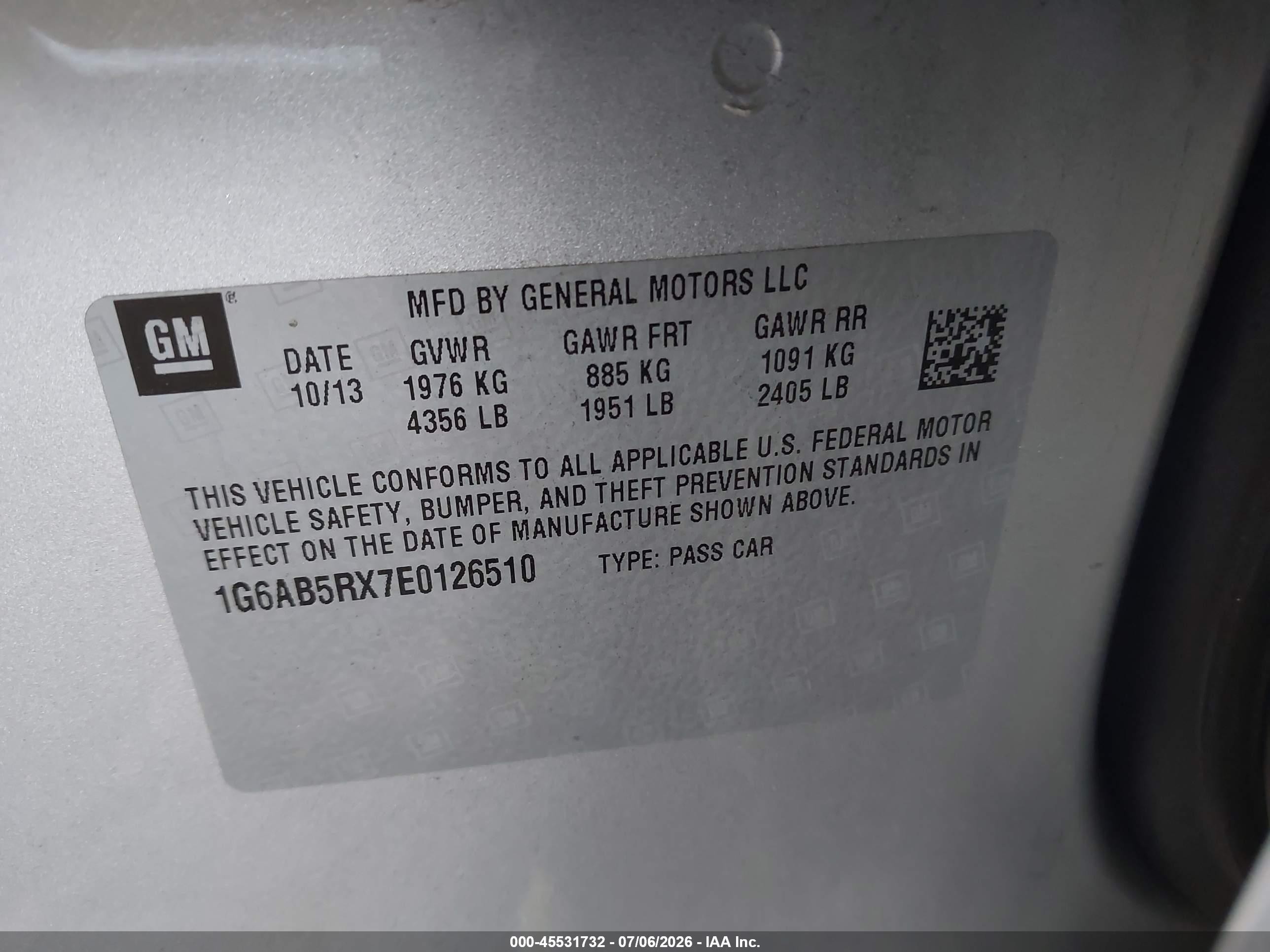 2014 Cadillac Ats Luxury Silver vin: 1G6AB5RX7E0126510