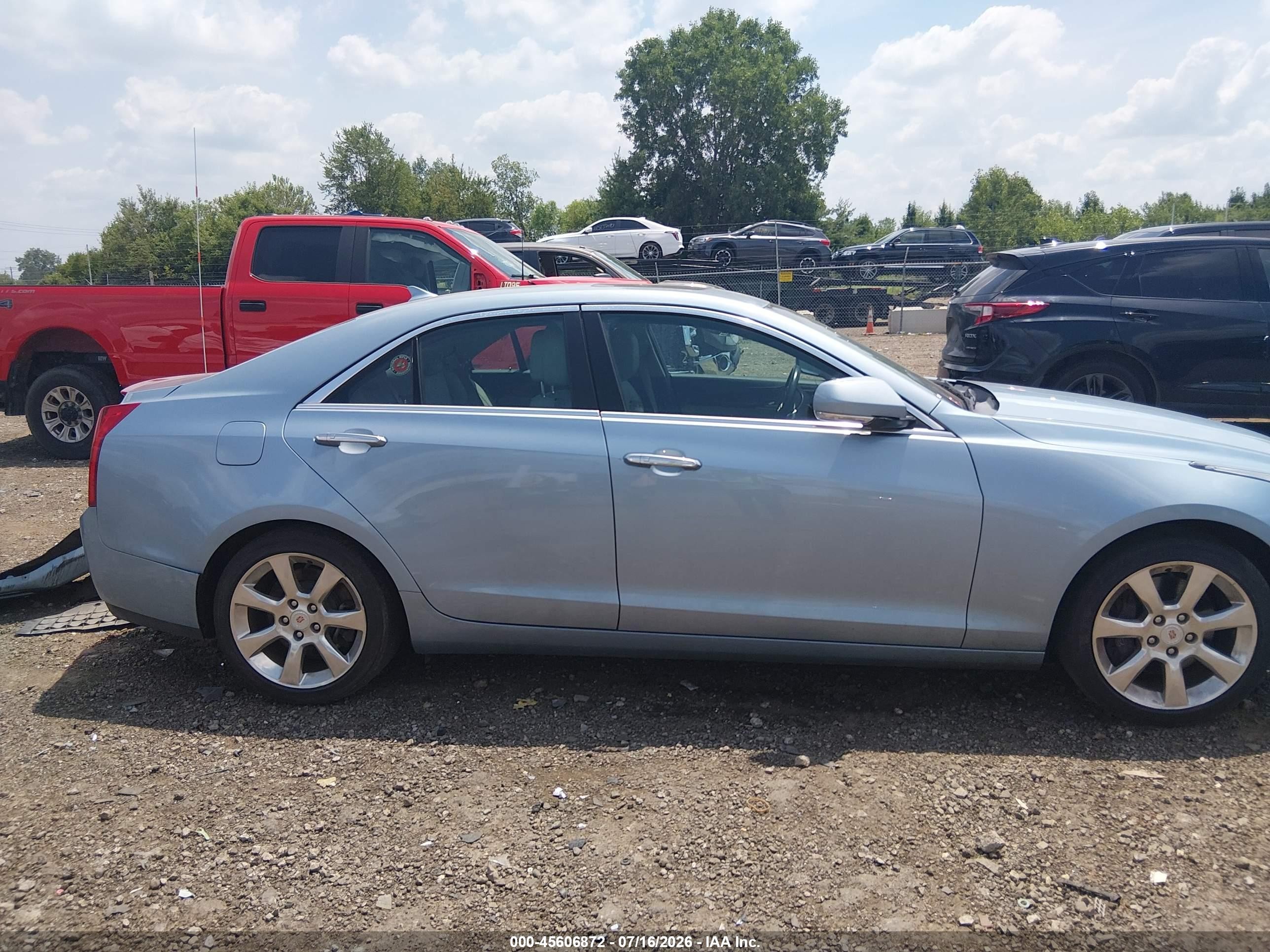 2013 Cadillac Ats Luxury Light Blue vin: 1G6AB5RX8D0145906