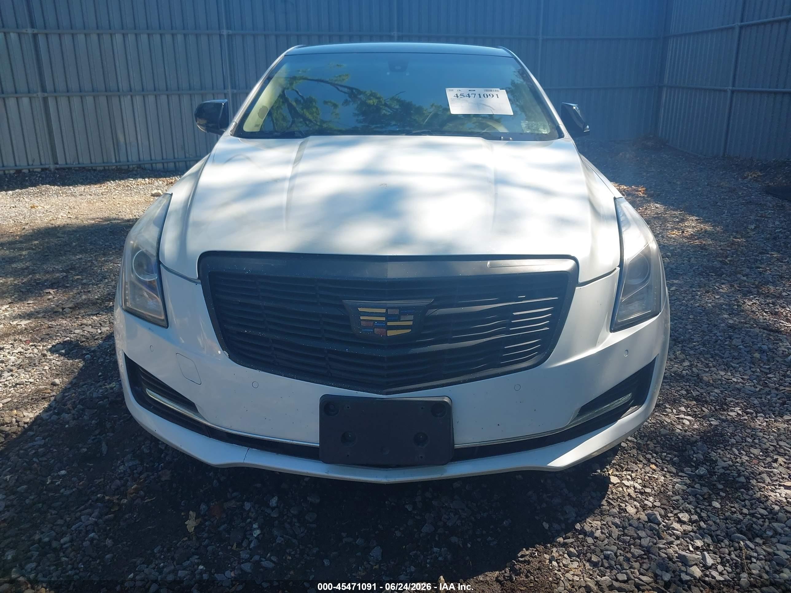 2015 Cadillac Ats Luxury White vin: 1G6AB5RX8F0105537