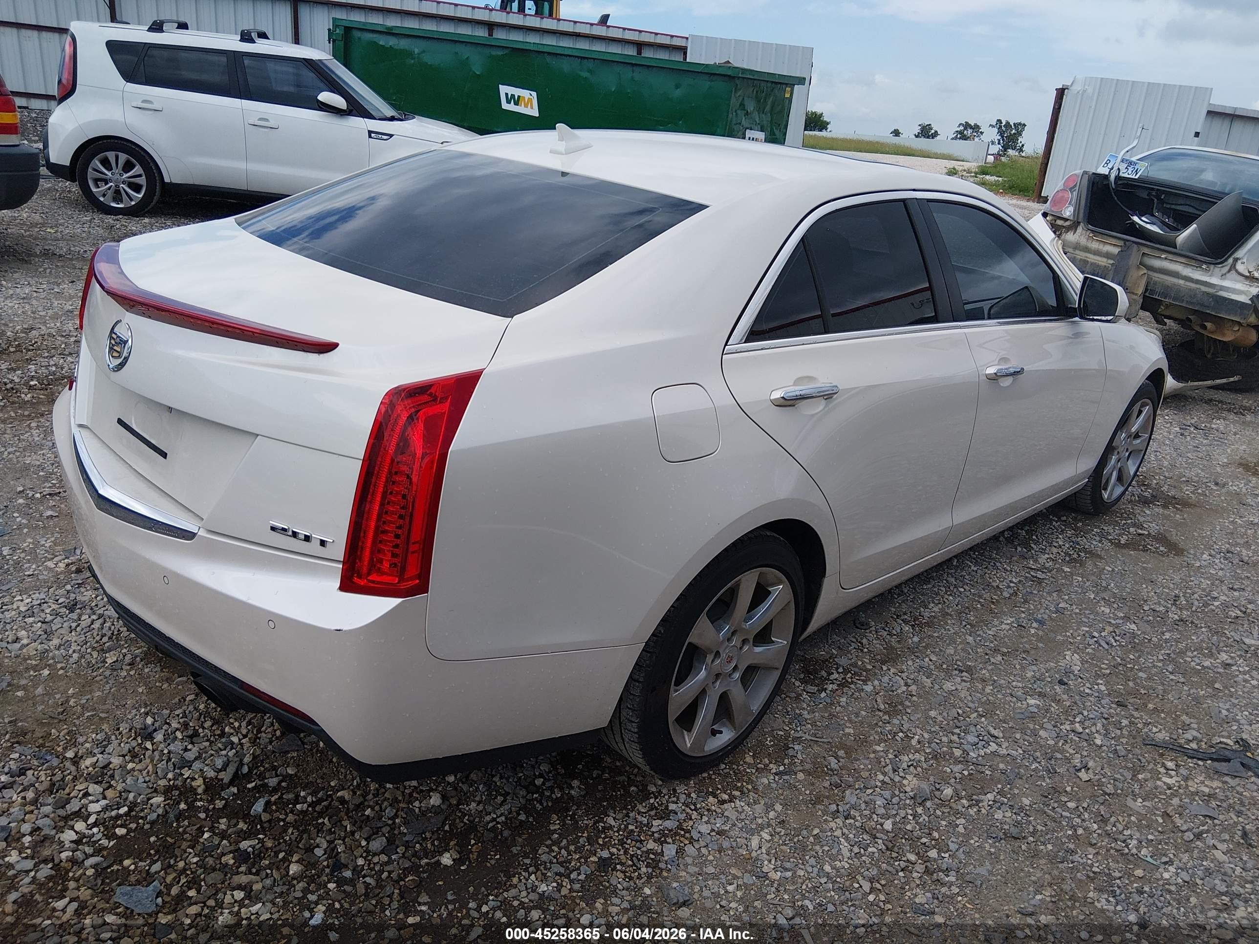 2013 Cadillac Ats Luxury White vin: 1G6AB5RX9D0178588