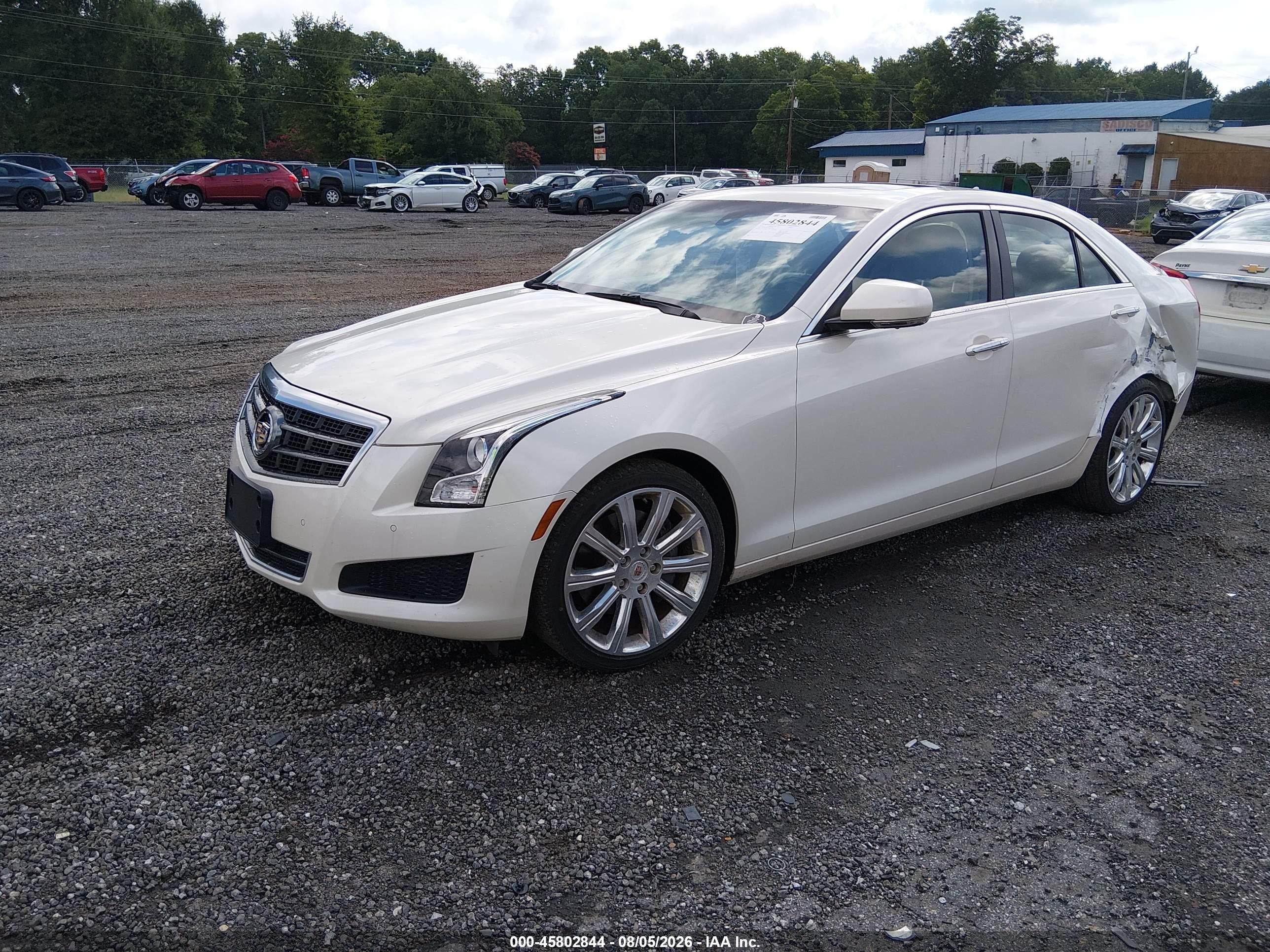 2014 Cadillac Ats Luxury White vin: 1G6AB5RX9E0107862