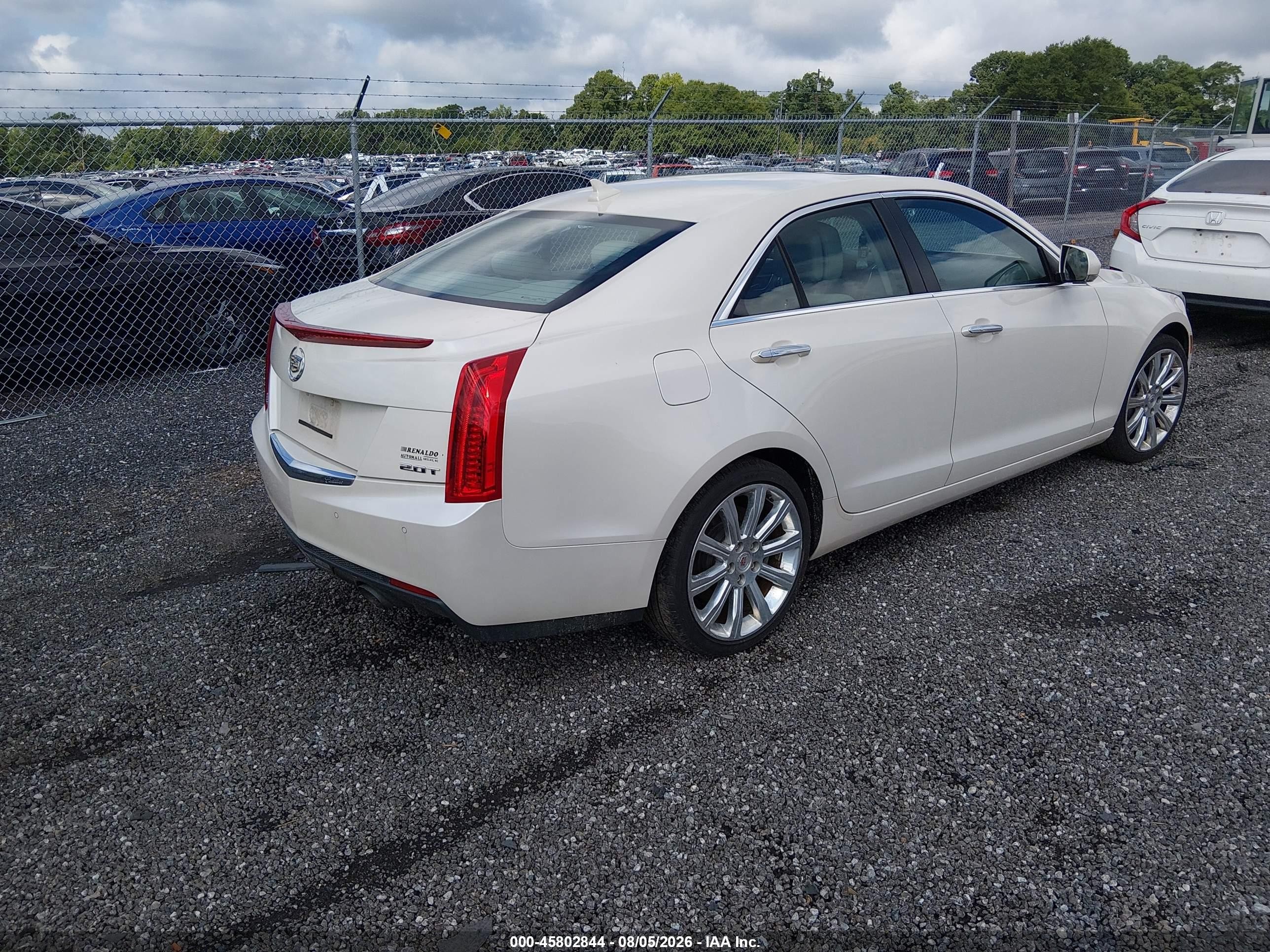 2014 Cadillac Ats Luxury White vin: 1G6AB5RX9E0107862