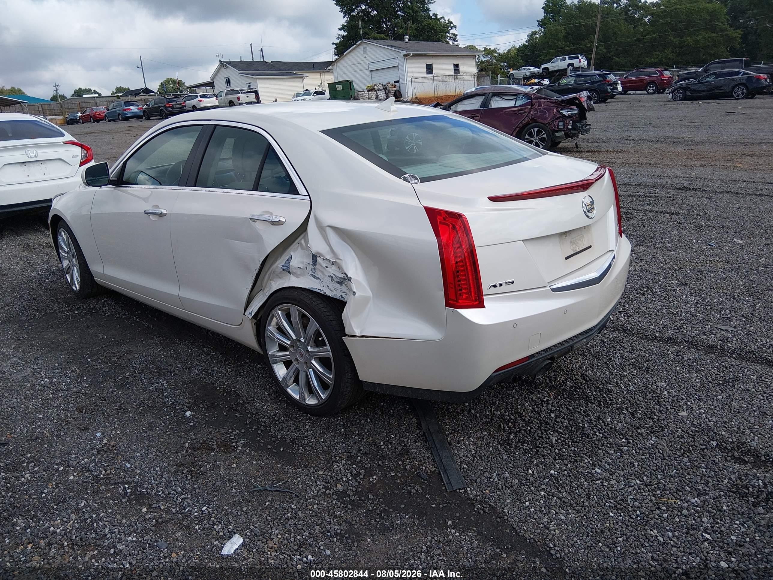 2014 Cadillac Ats Luxury White vin: 1G6AB5RX9E0107862