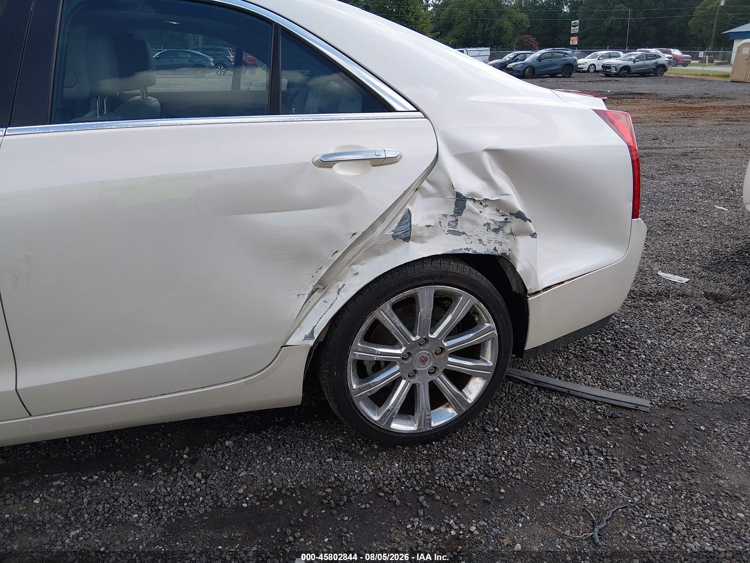 2014 Cadillac Ats Luxury White vin: 1G6AB5RX9E0107862