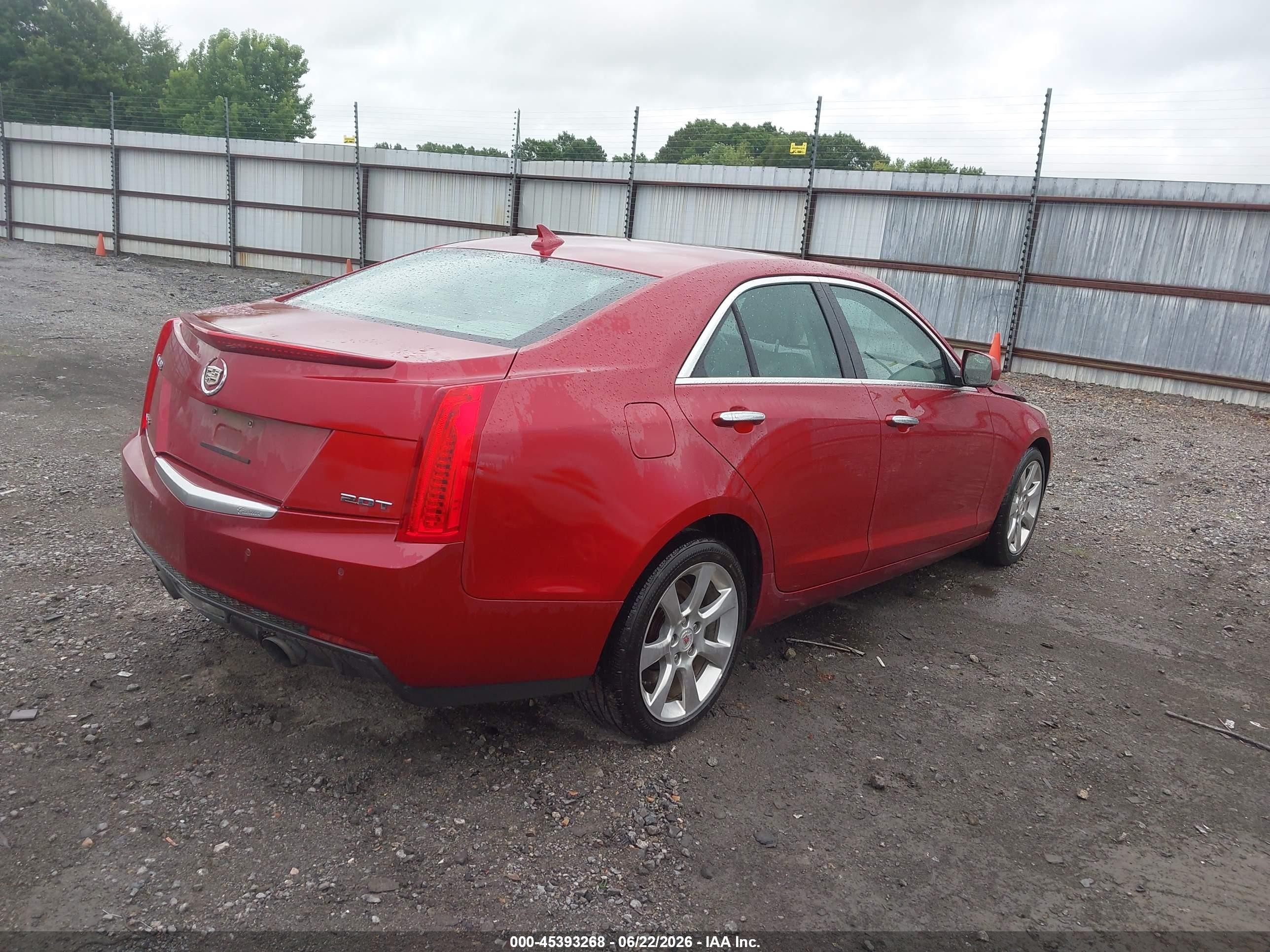 2014 Cadillac Ats Luxury Красный vin: 1G6AB5RX9E0131093