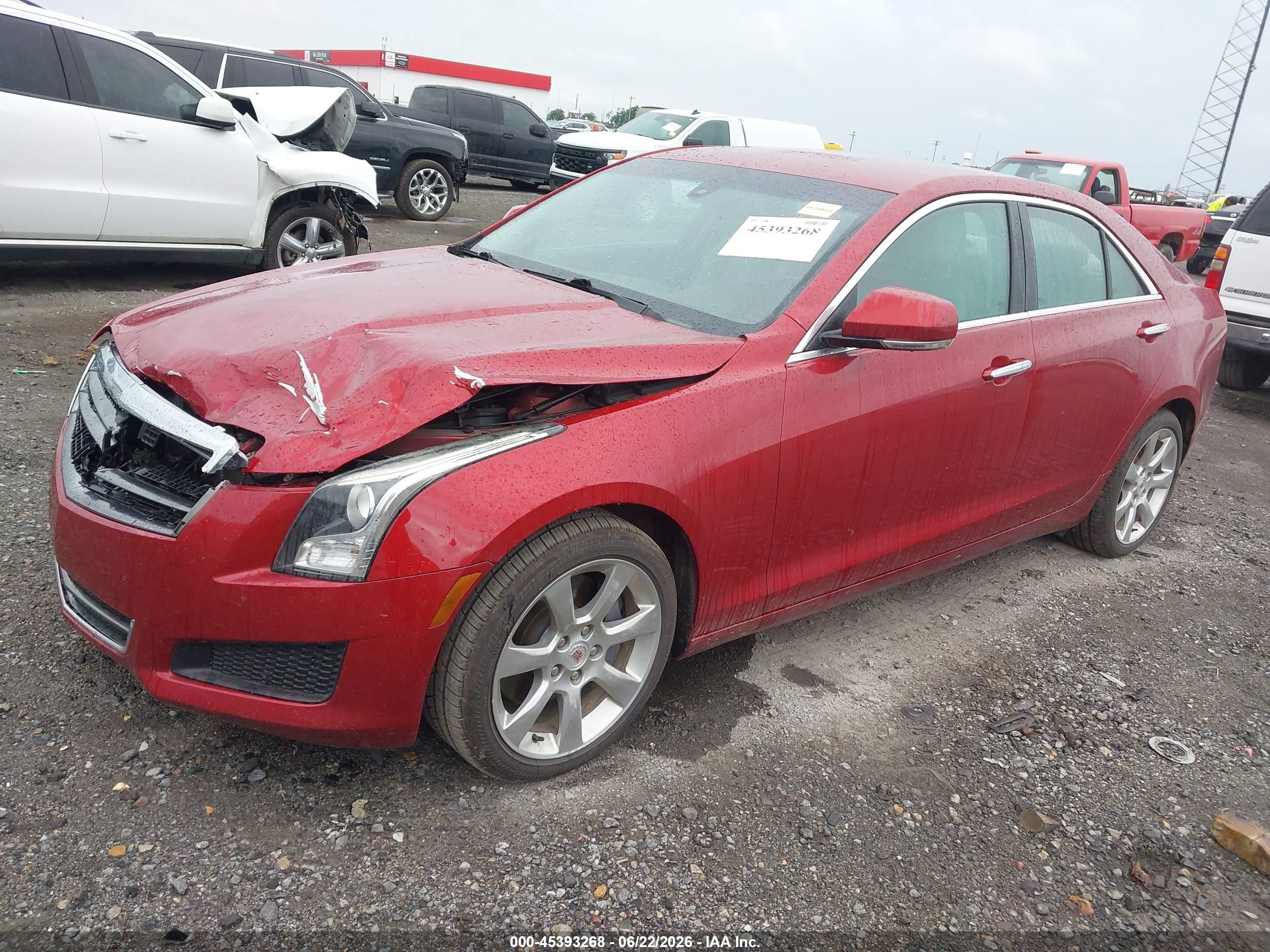 2014 Cadillac Ats Luxury Красный vin: 1G6AB5RX9E0131093