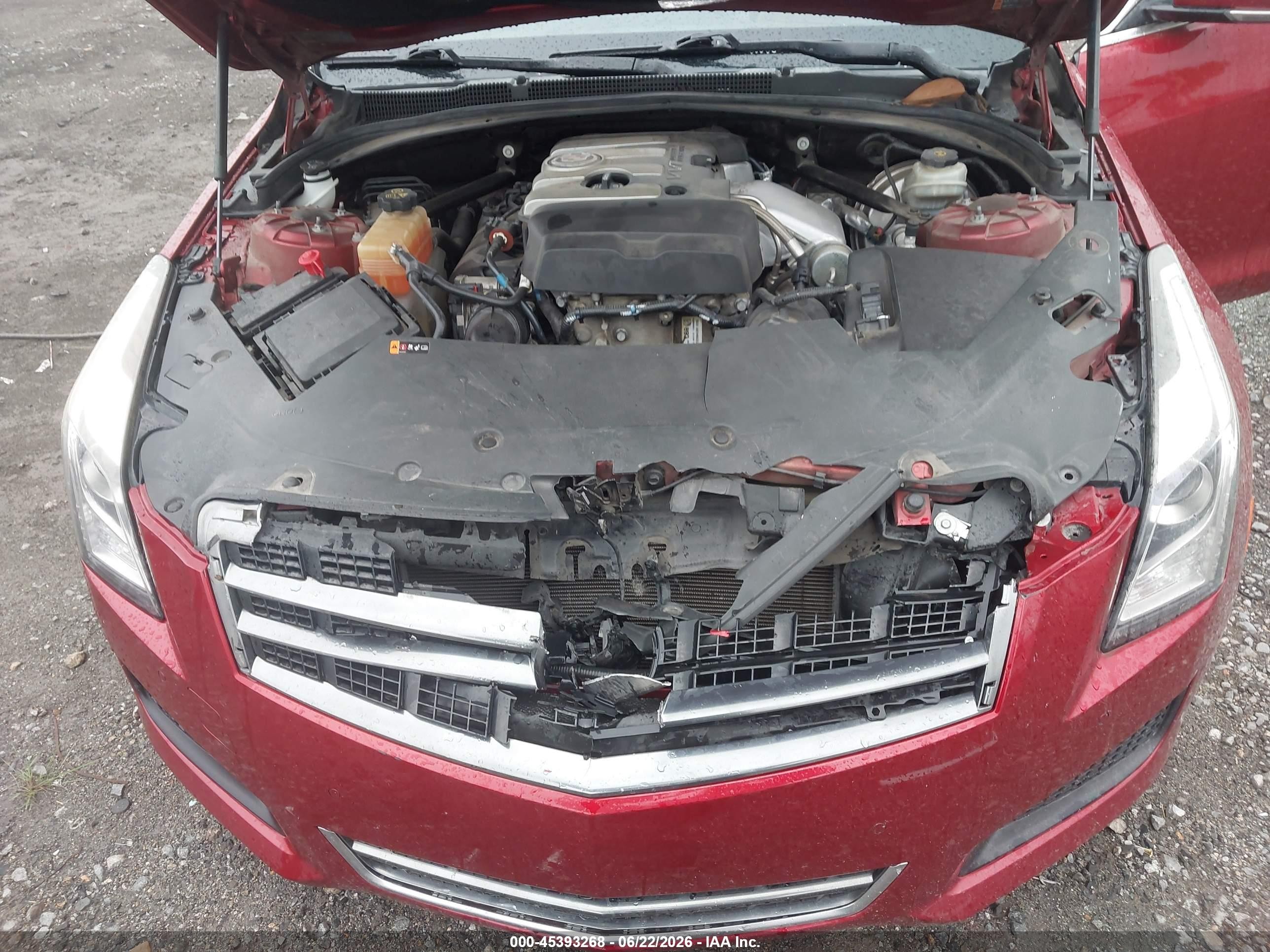 2014 Cadillac Ats Luxury Красный vin: 1G6AB5RX9E0131093
