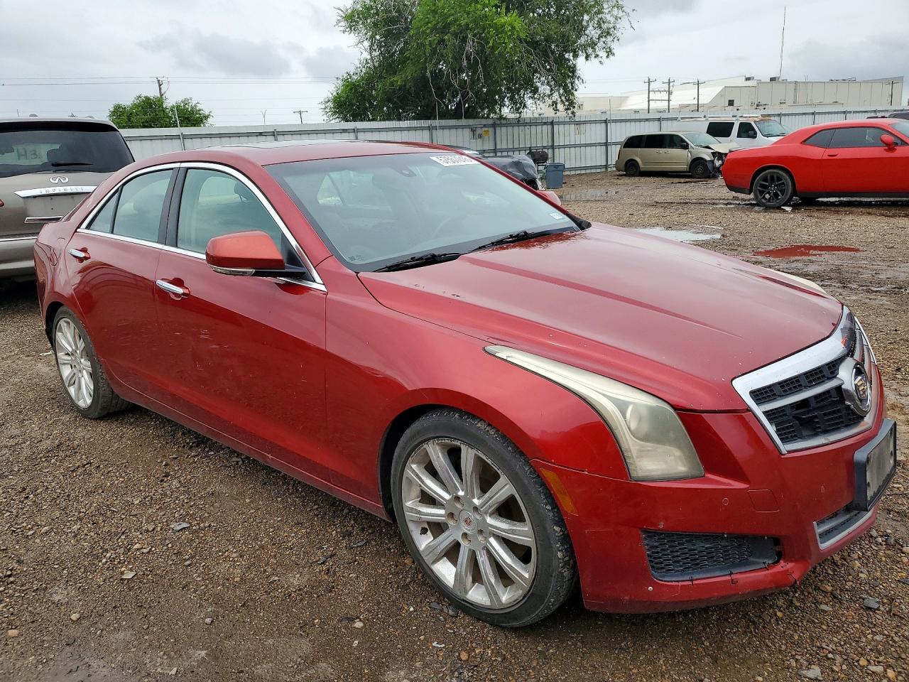 2014 Cadillac Ats Luxury Красный vin: 1G6AB5RX9E0183131