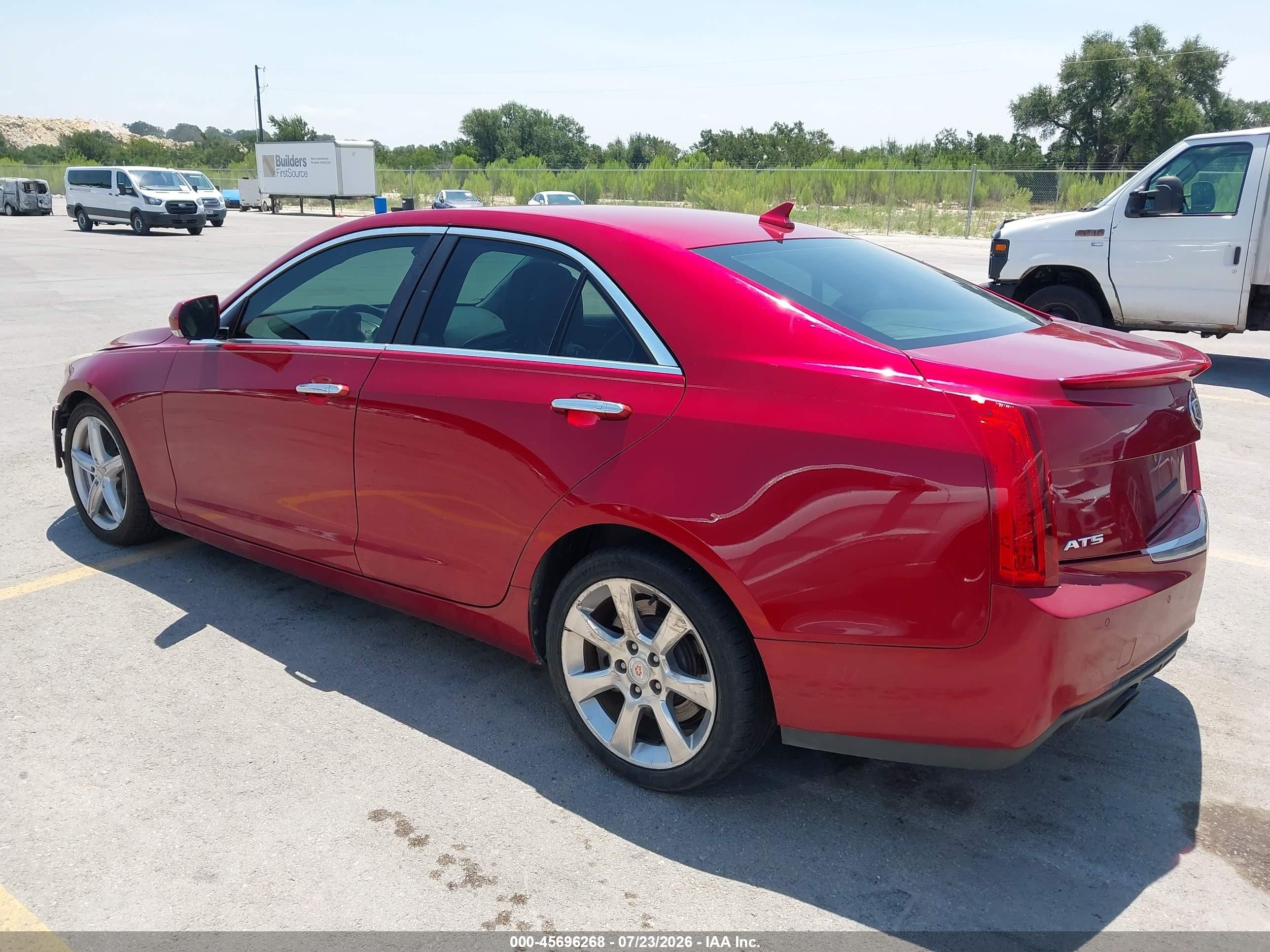 2014 Cadillac Ats Luxury Red vin: 1G6AB5RX9E0184926