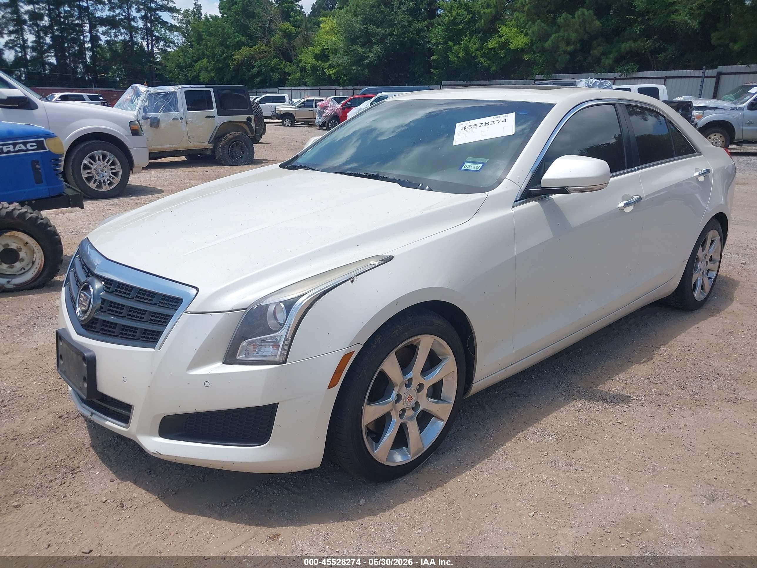 2013 Cadillac Ats Luxury White vin: 1G6AB5RXXD0133837