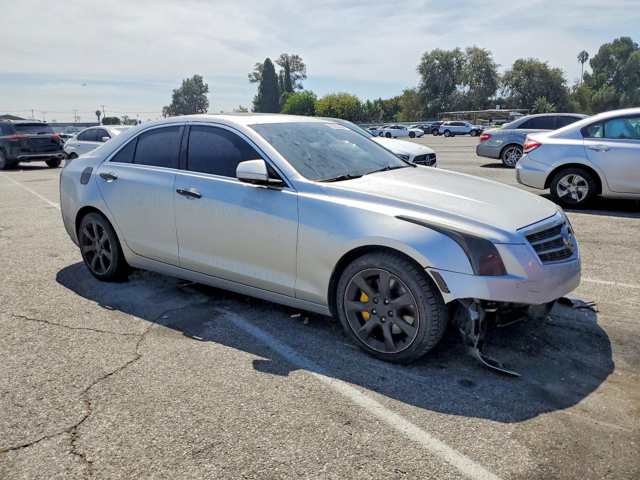 2013 Cadillac Ats Luxury Silver vin: 1G6AB5RXXD0168250