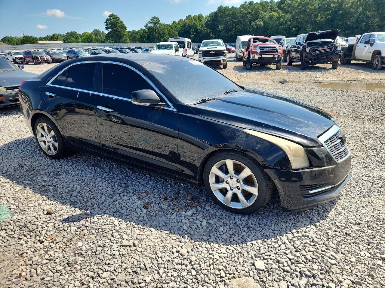 2015 Cadillac Ats Luxury Черный vin: 1G6AB5RXXF0115664