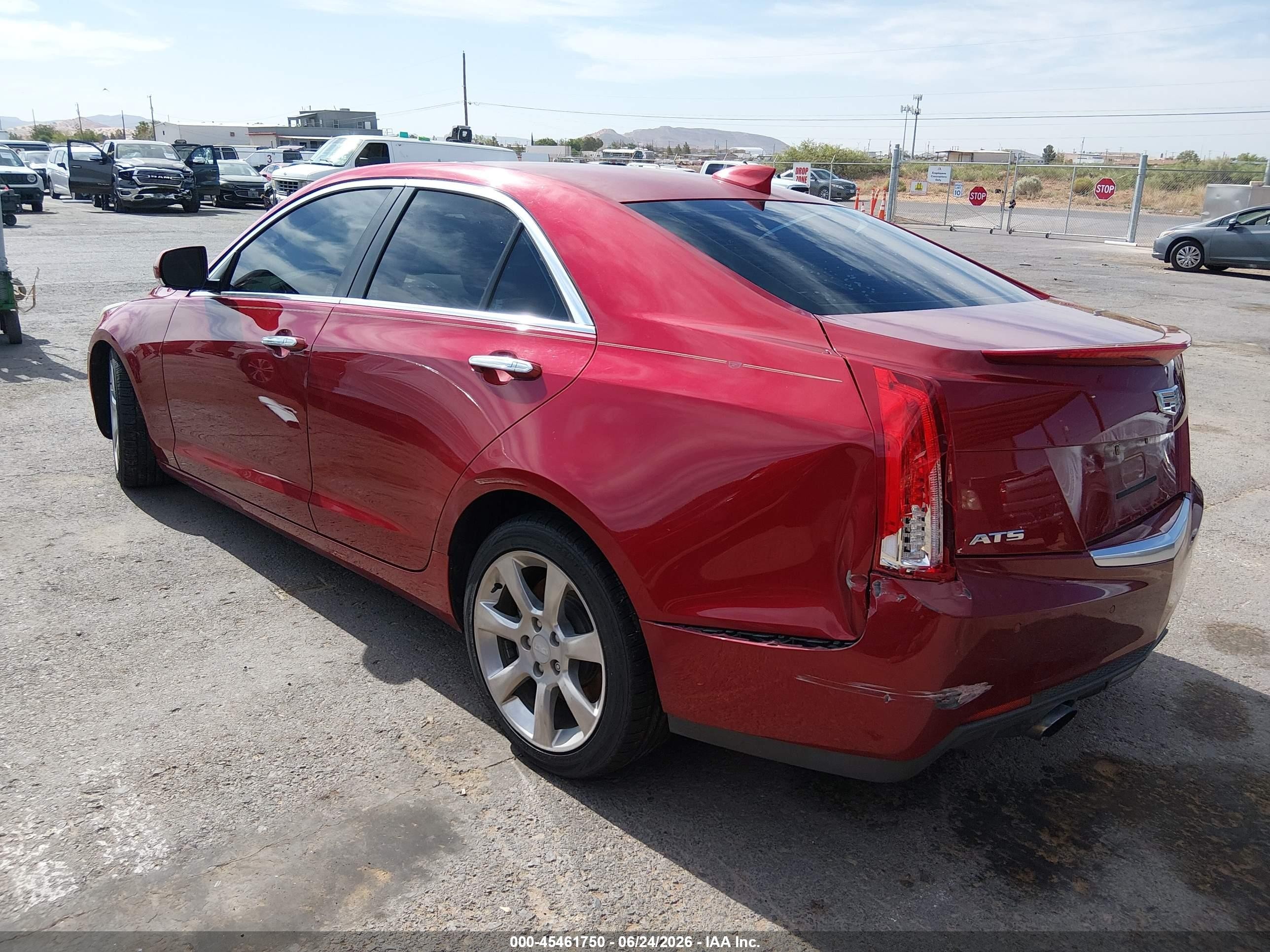 2015 Cadillac Ats Luxury Red vin: 1G6AB5RXXF0122517
