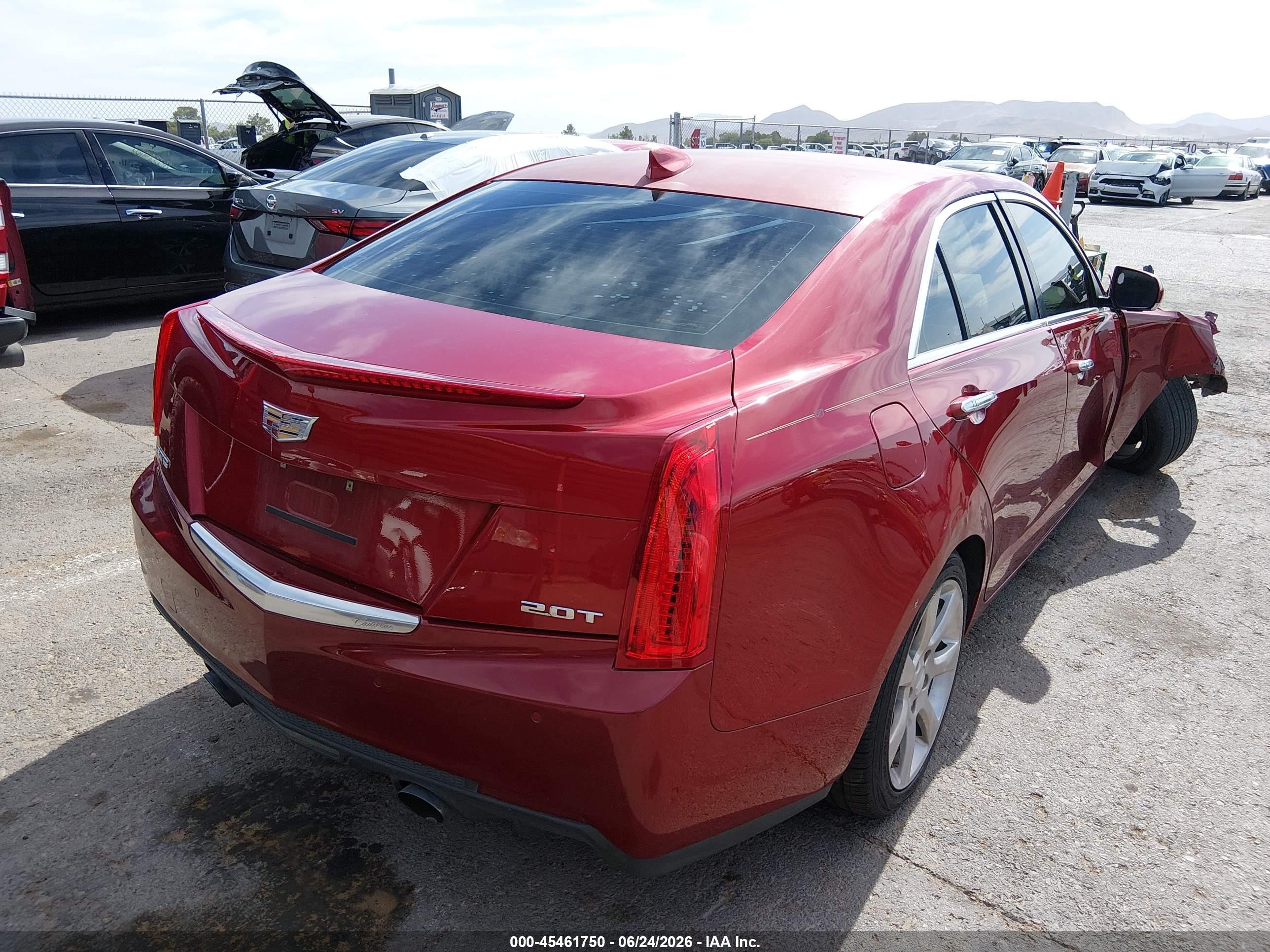 2015 Cadillac Ats Luxury Red vin: 1G6AB5RXXF0122517