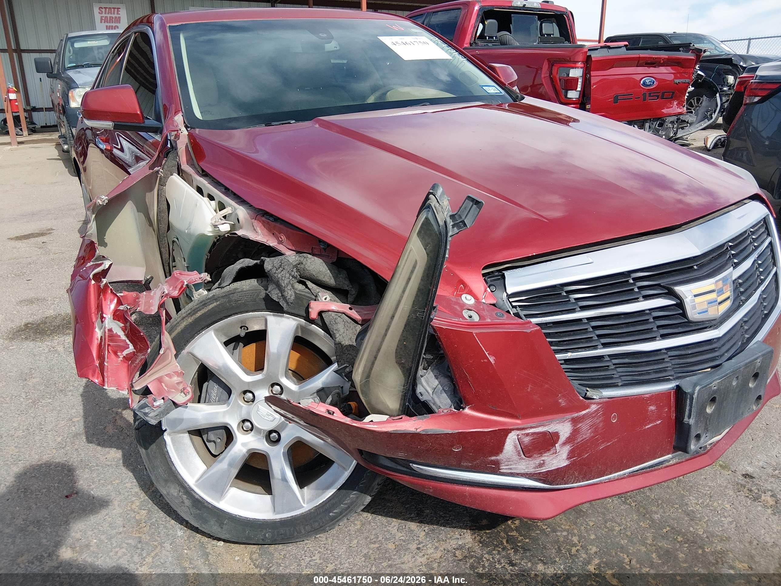 2015 Cadillac Ats Luxury Red vin: 1G6AB5RXXF0122517
