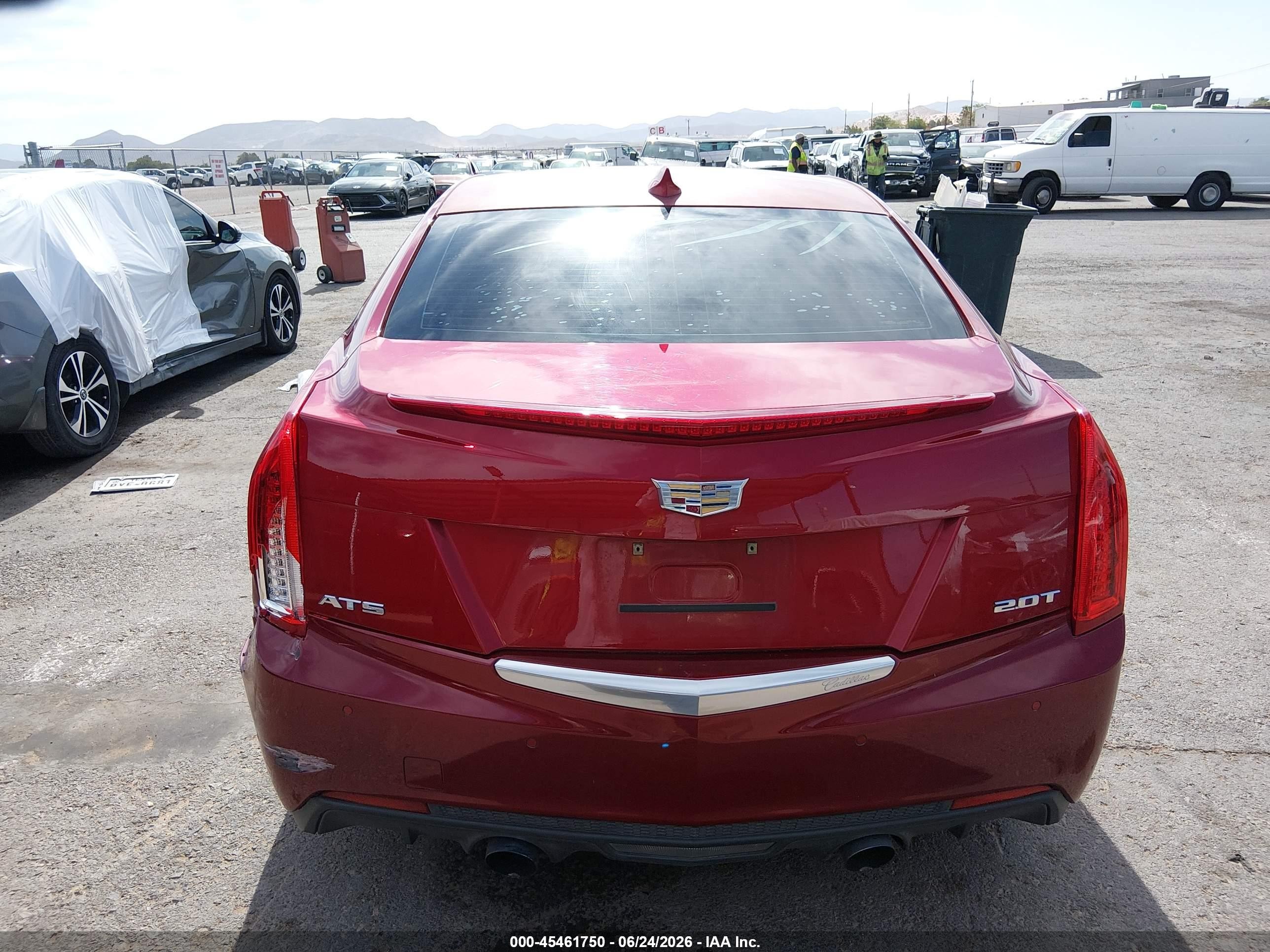 2015 Cadillac Ats Luxury Red vin: 1G6AB5RXXF0122517