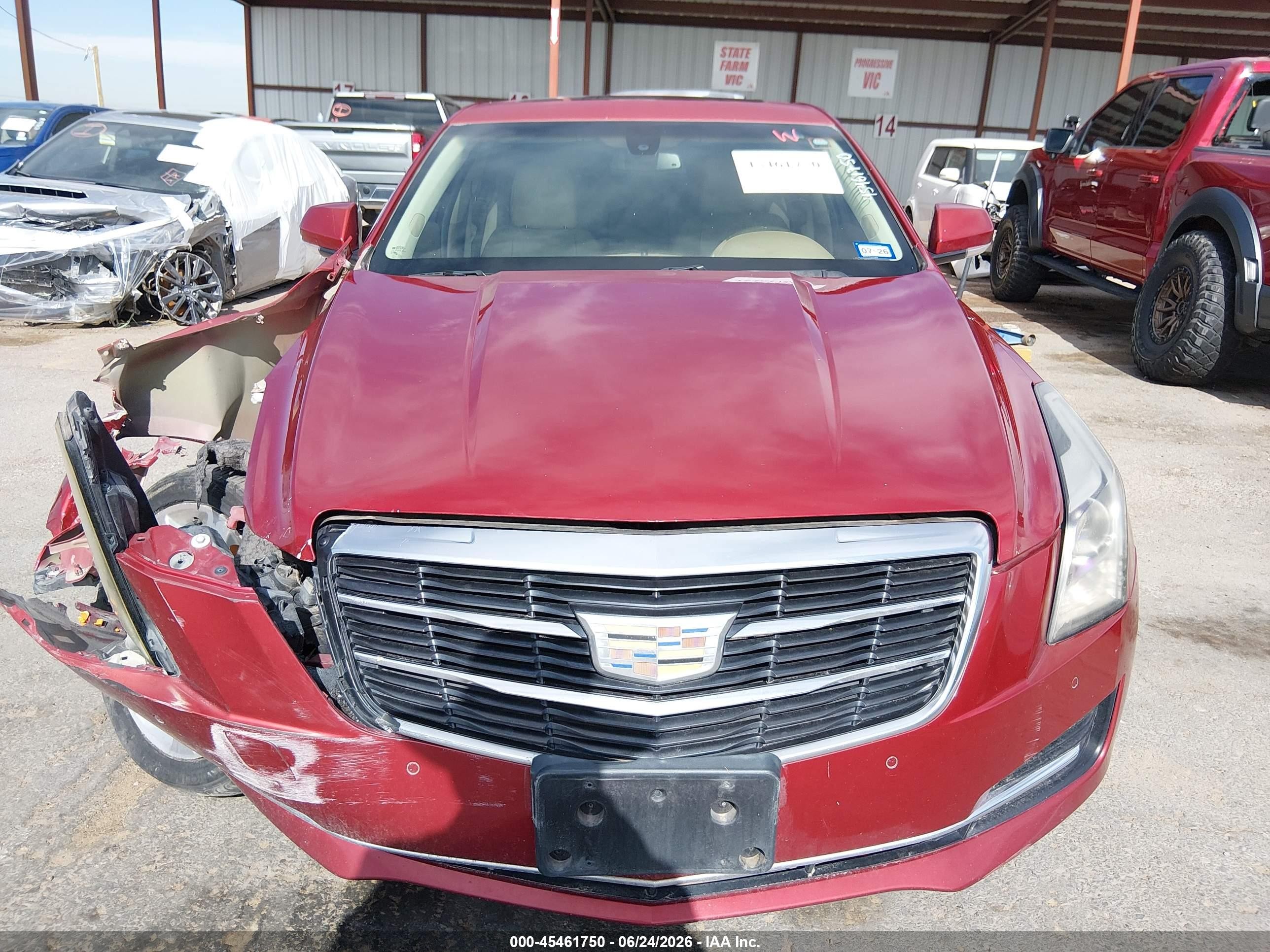 2015 Cadillac Ats Luxury Red vin: 1G6AB5RXXF0122517