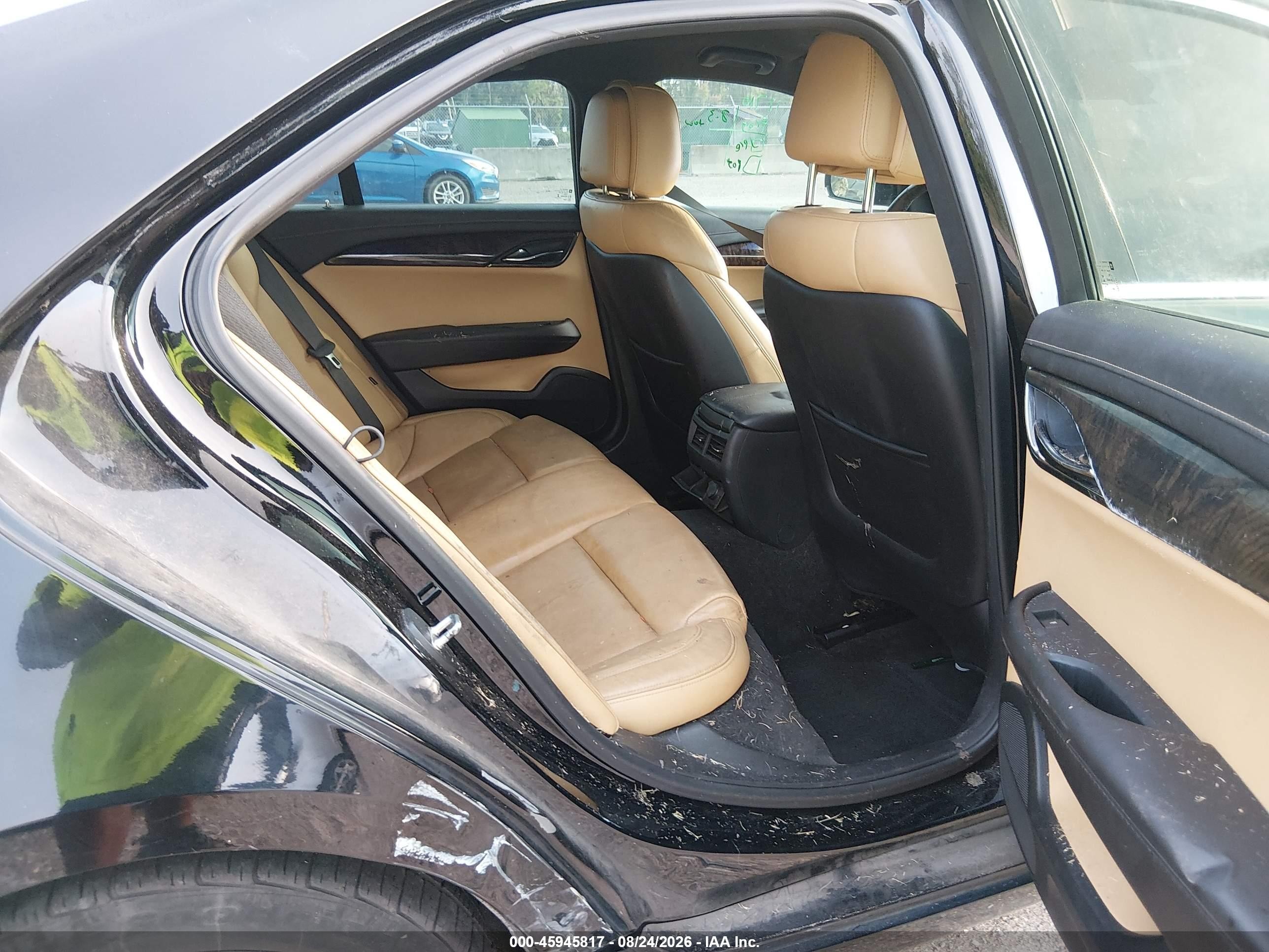 2013 Cadillac Ats Luxury Черный vin: 1G6AB5S35D0151878
