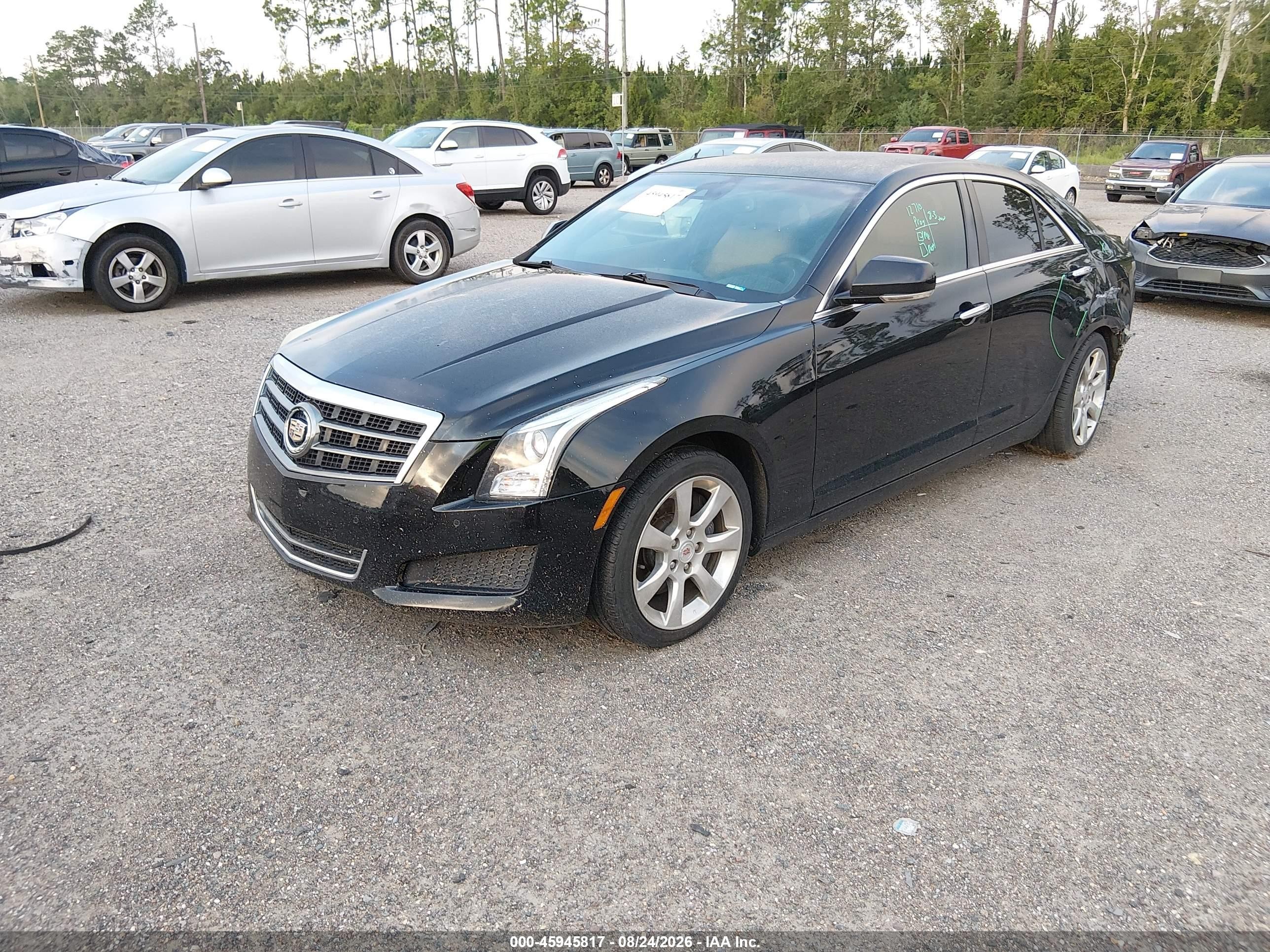 2013 Cadillac Ats Luxury Черный vin: 1G6AB5S35D0151878