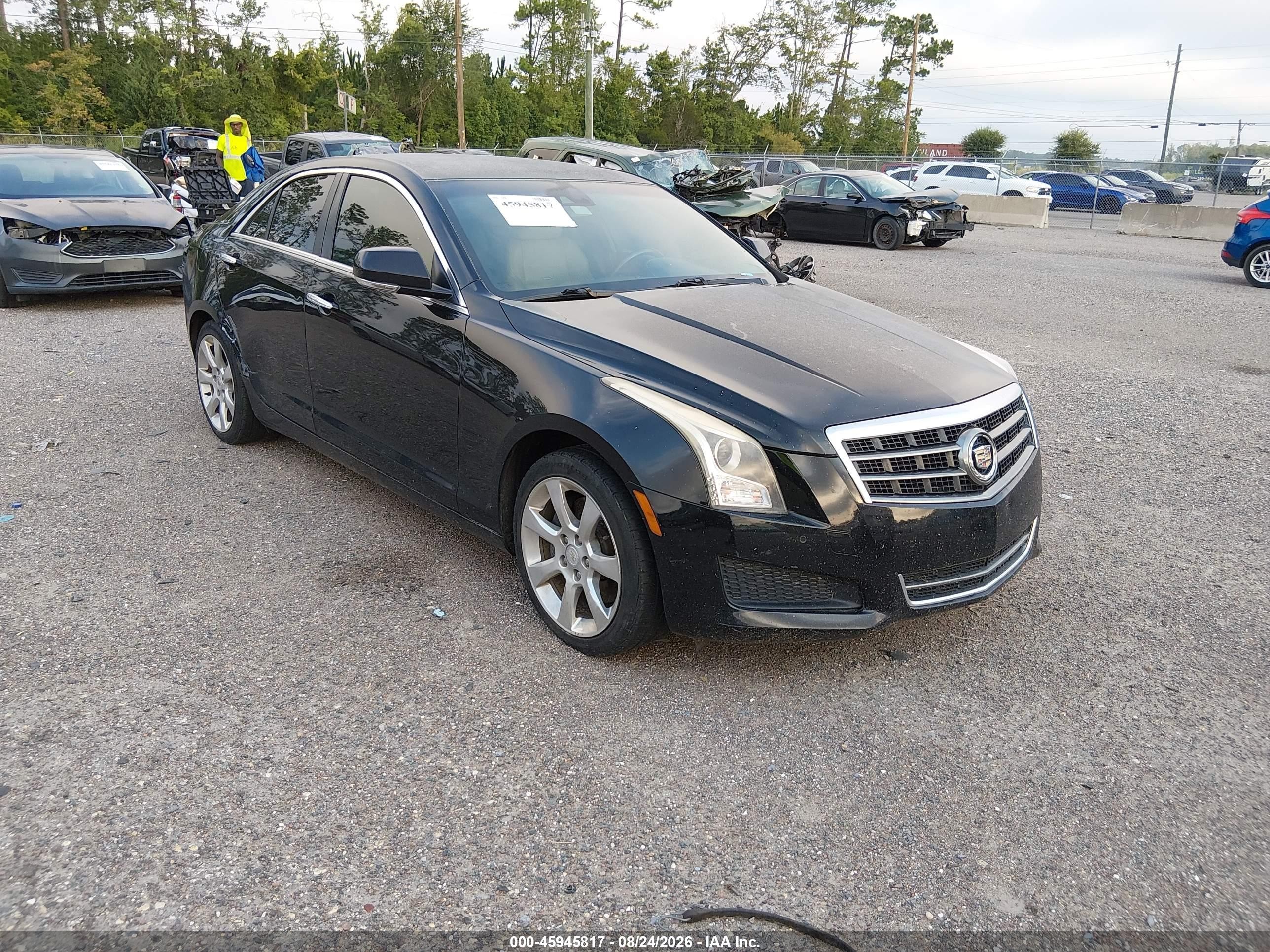 2013 Cadillac Ats Luxury Черный vin: 1G6AB5S35D0151878
