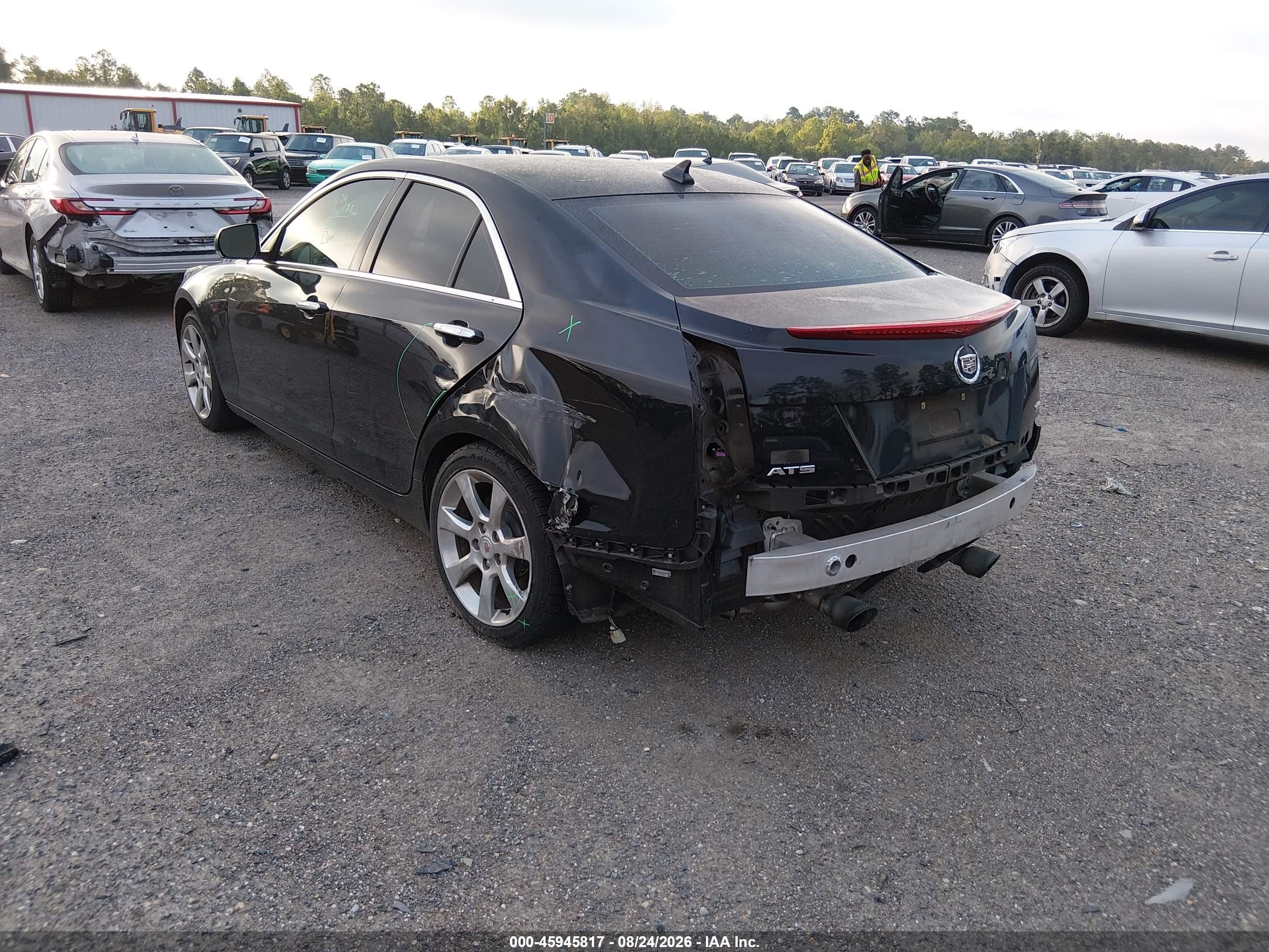 2013 Cadillac Ats Luxury Черный vin: 1G6AB5S35D0151878