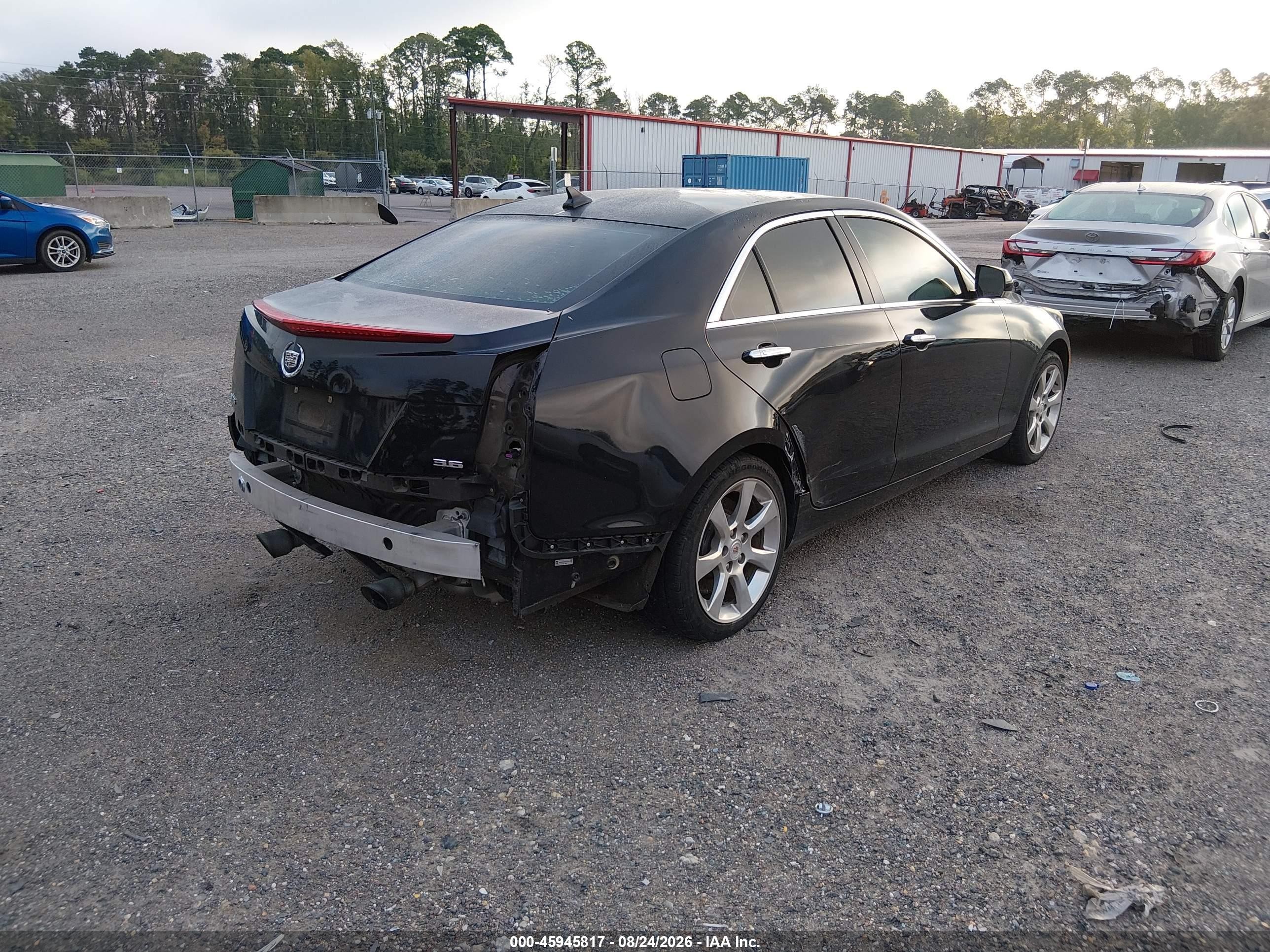 2013 Cadillac Ats Luxury Черный vin: 1G6AB5S35D0151878