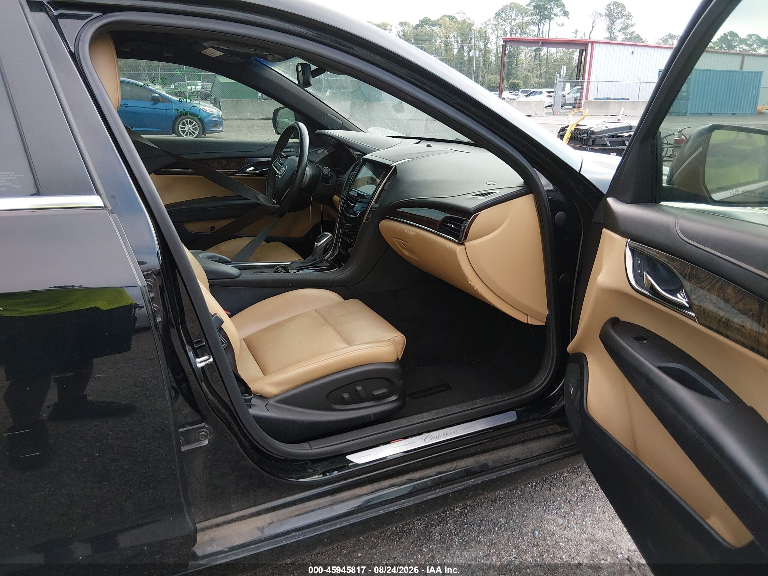 2013 Cadillac Ats Luxury Черный vin: 1G6AB5S35D0151878