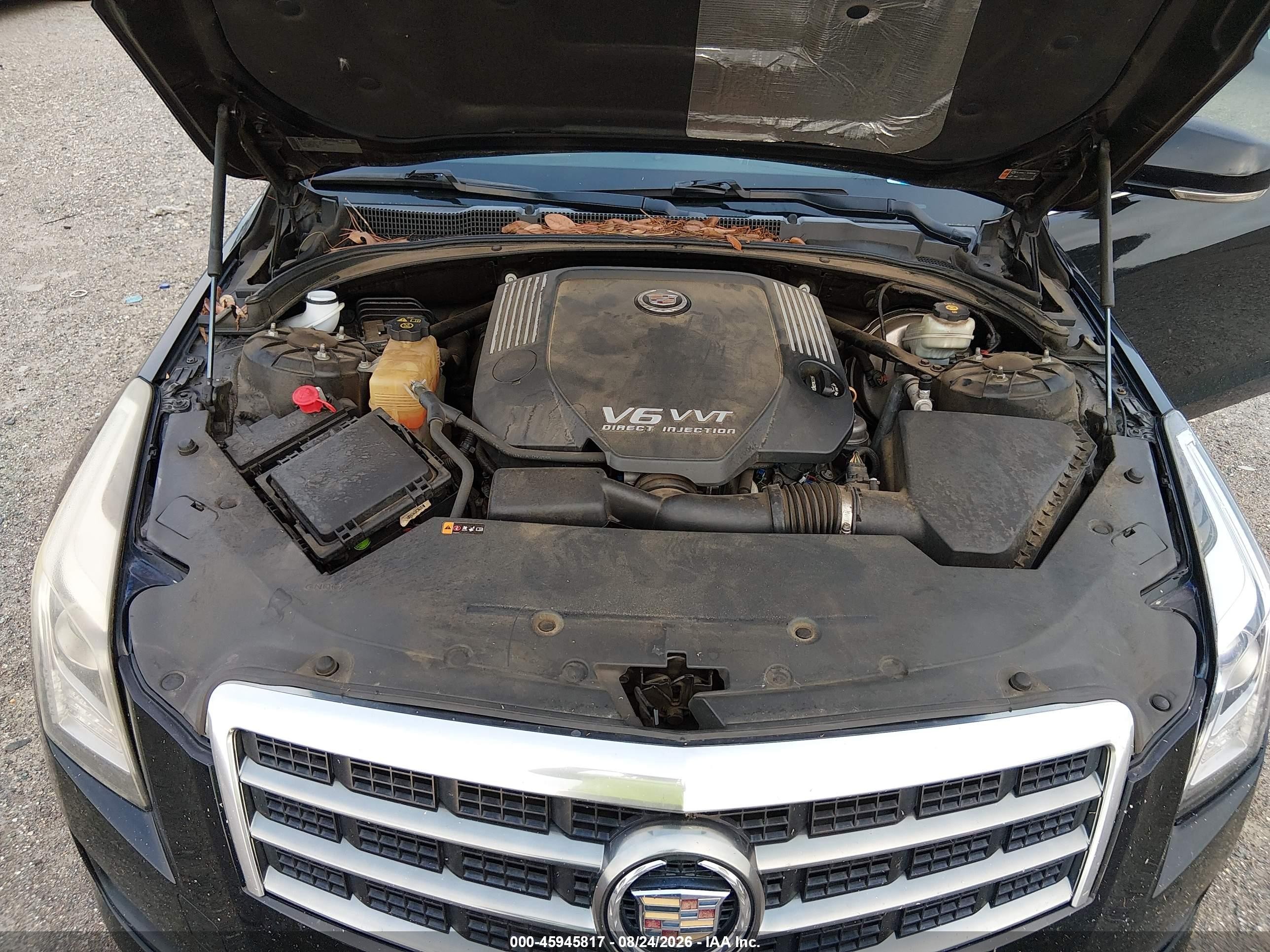 2013 Cadillac Ats Luxury Черный vin: 1G6AB5S35D0151878